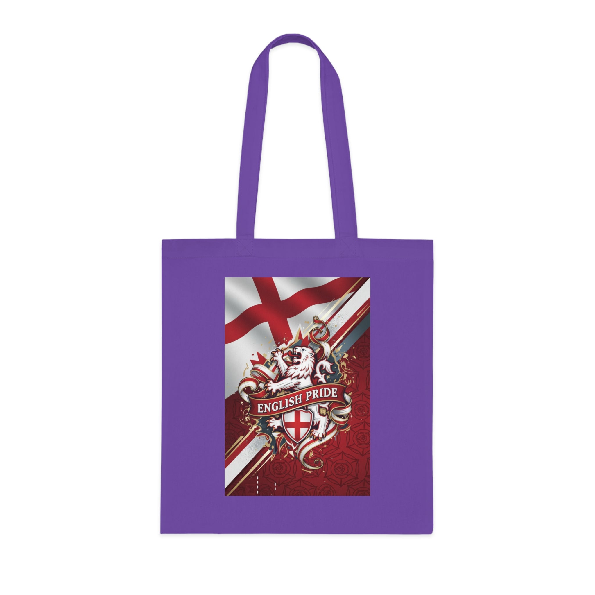 English Pride Cotton Tote Bag — St. George Flag Crest Shopper