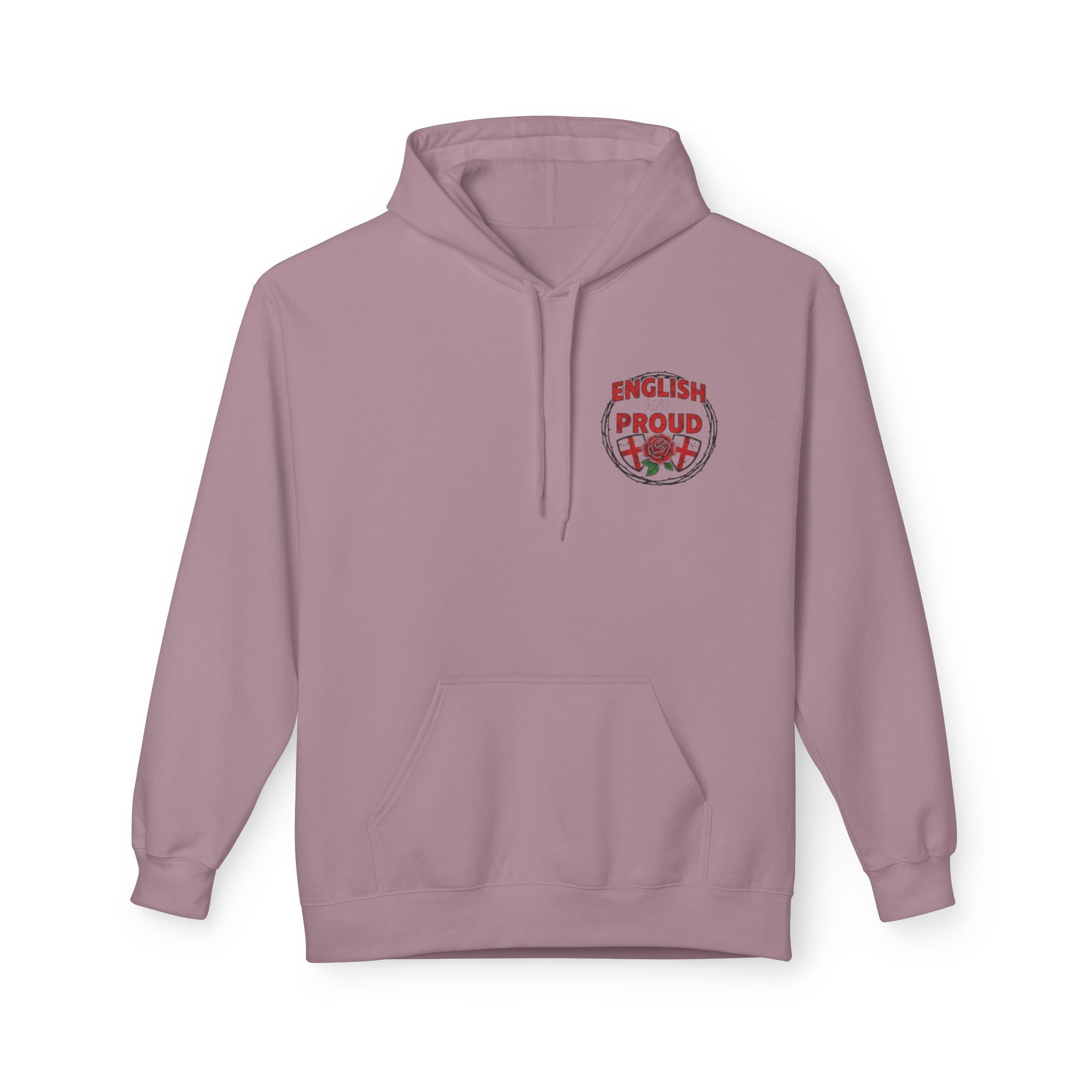 England Rose Hoodie – Vintage Floral Emblem Pullover
