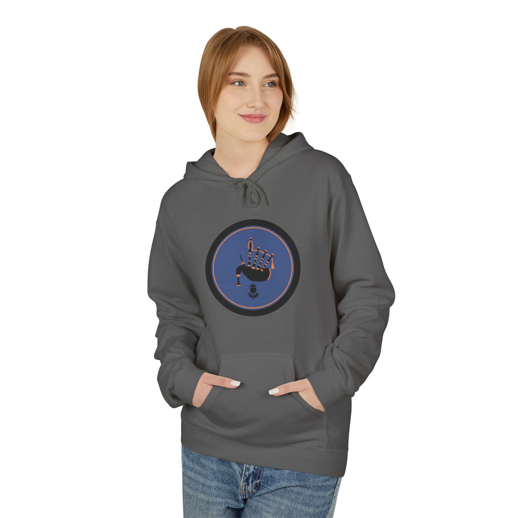 Space Astronaut Helmet Hoodie — Retro Blue Circle Graphic Hoodie