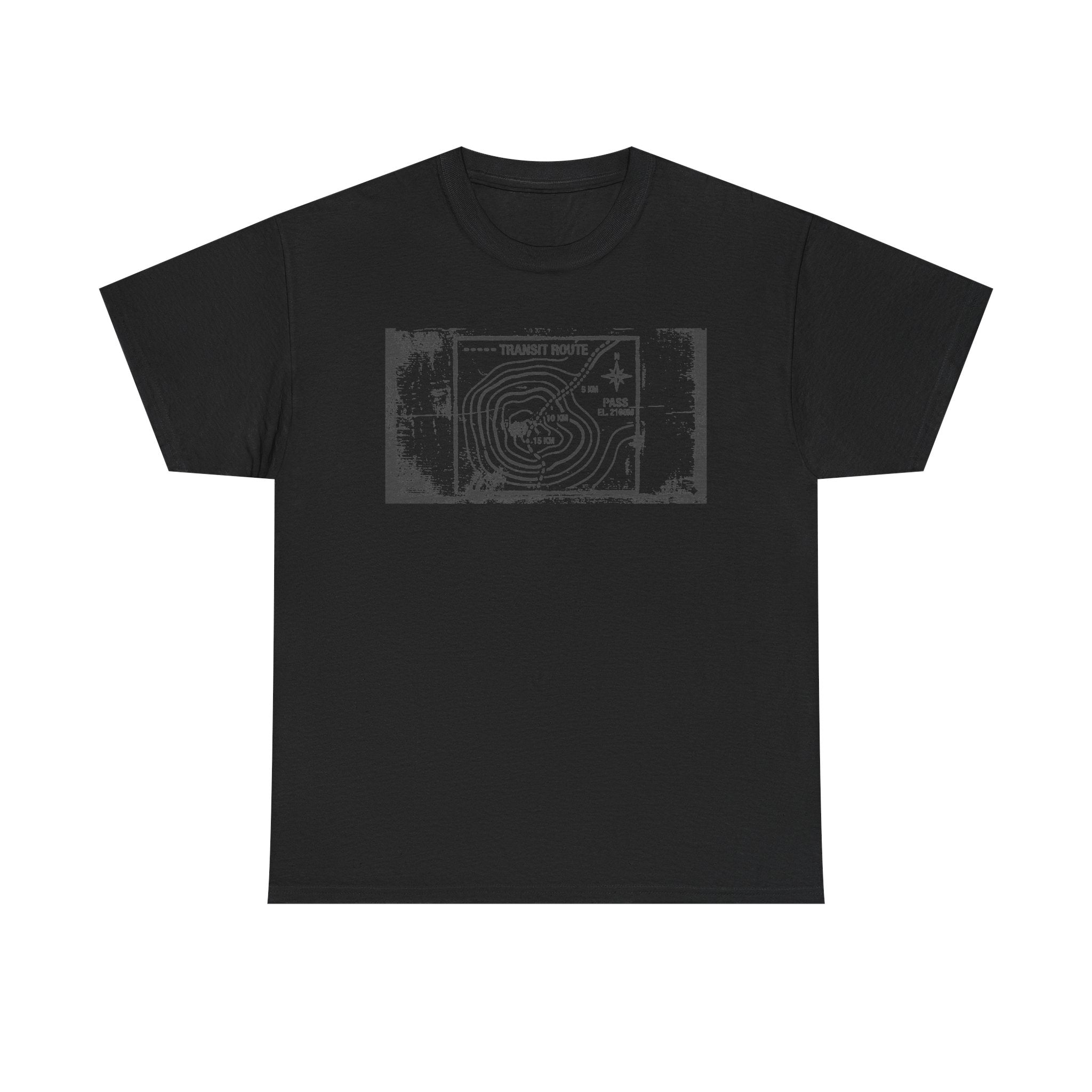 Retro Transit Route Adventure T-Shirt — Vintage Travel Map Graphic Tee