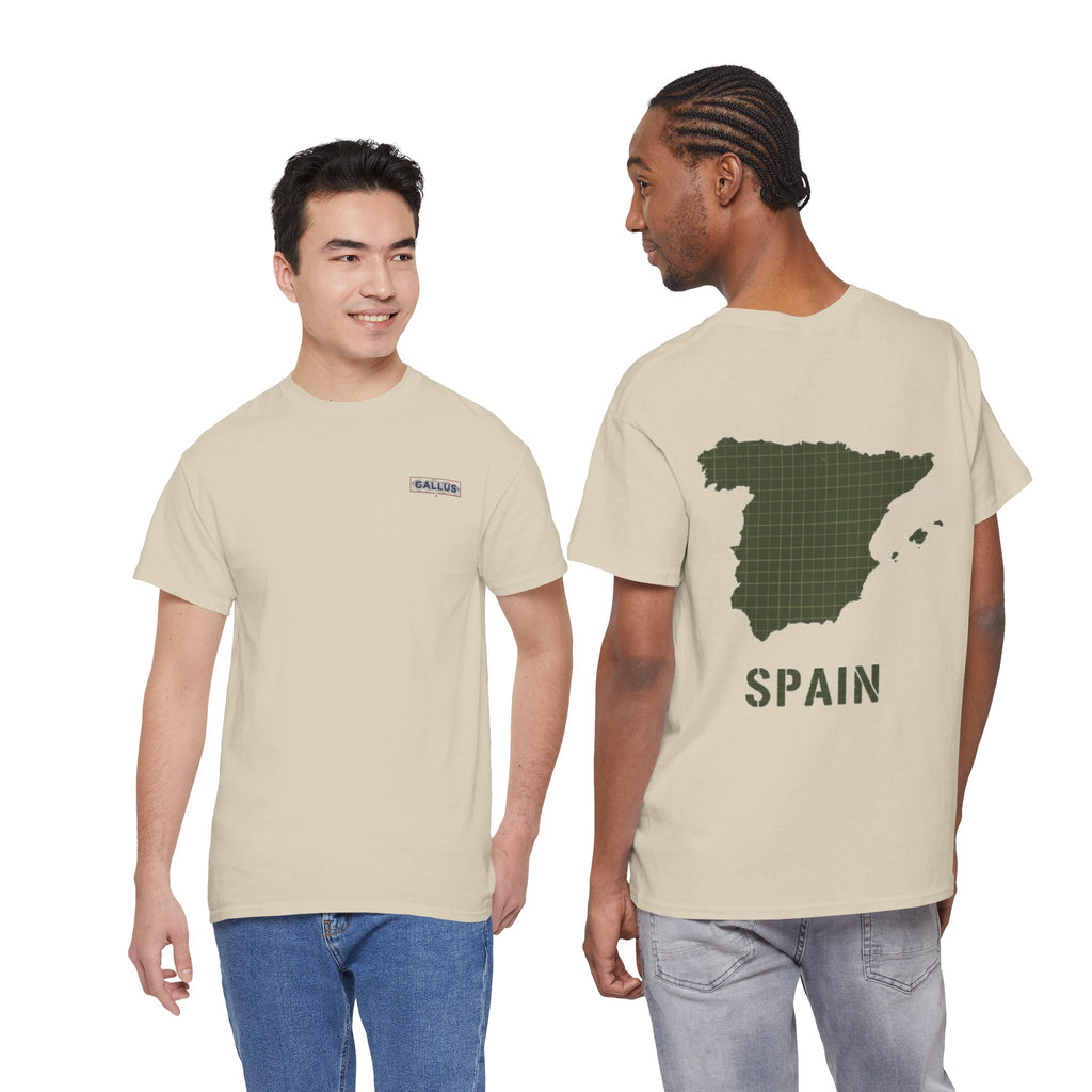 Spain Map Graphic Tee — Minimalist Travel T‑Shirt