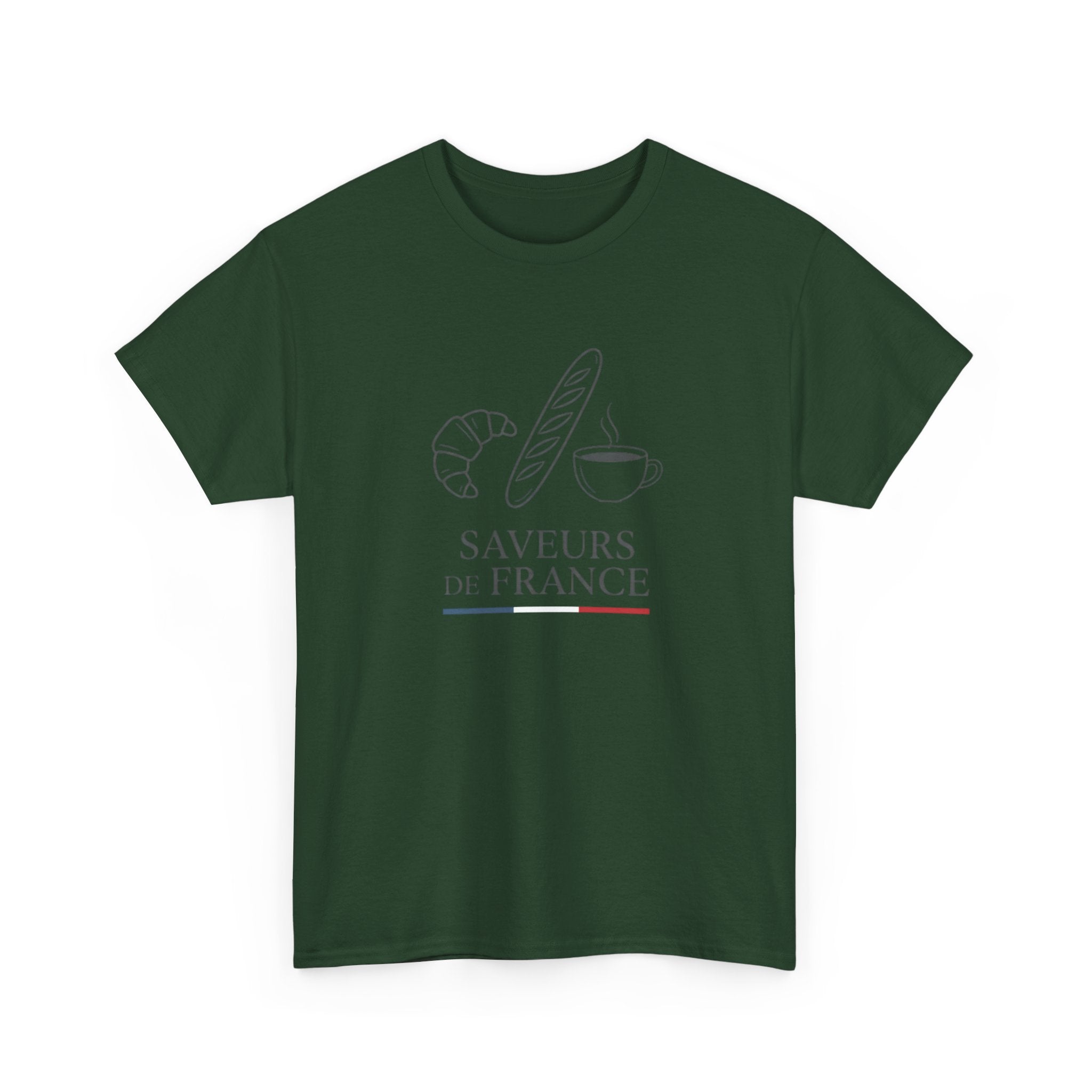Saveurs de France T-Shirt — French Bakery Croissant & Baguette Tee