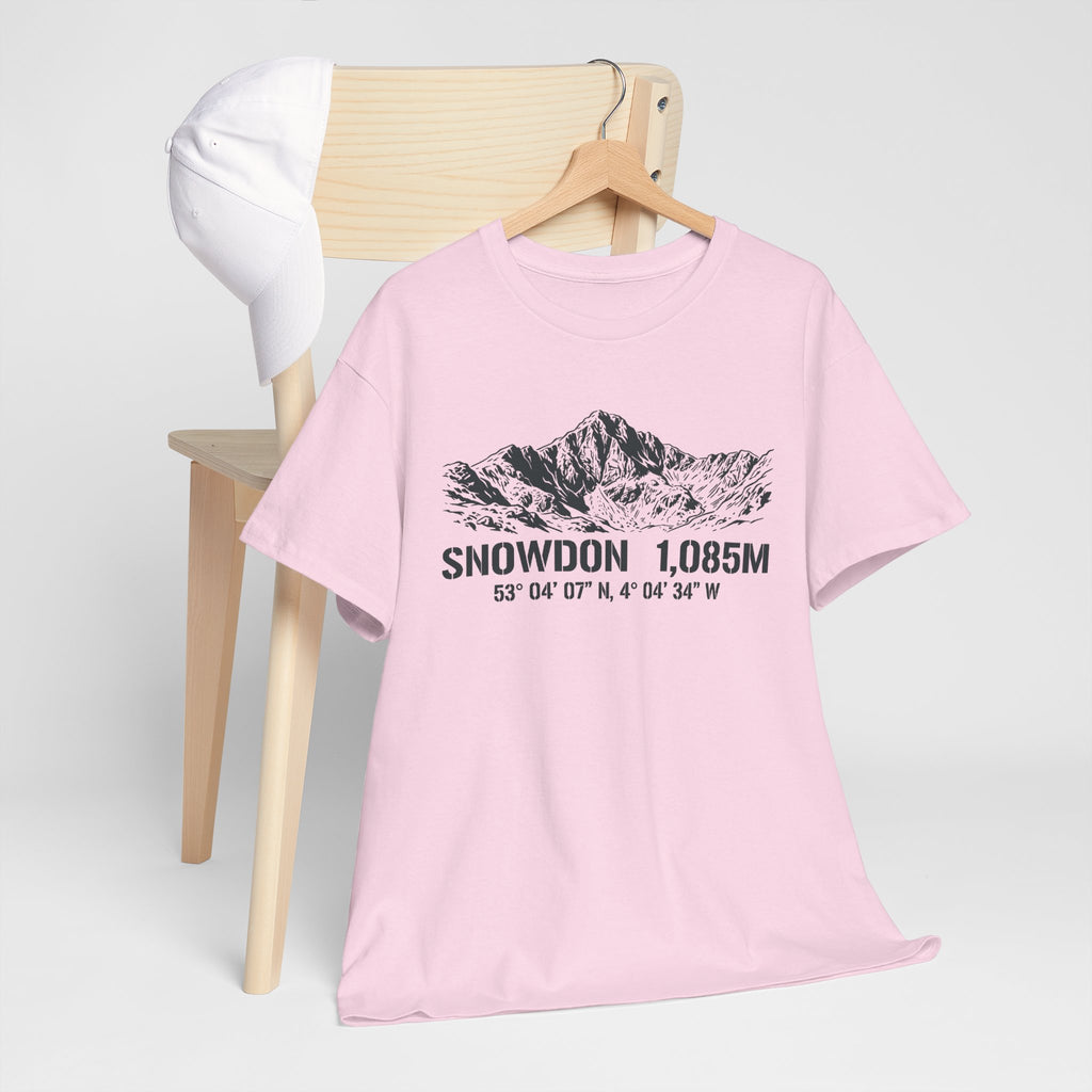 Snowdon 1,085M Mountain Tee with Coordinates