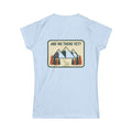 Are We There Yet? Women's Adventure T-Shirt — Mountain Camping Graphic Tee