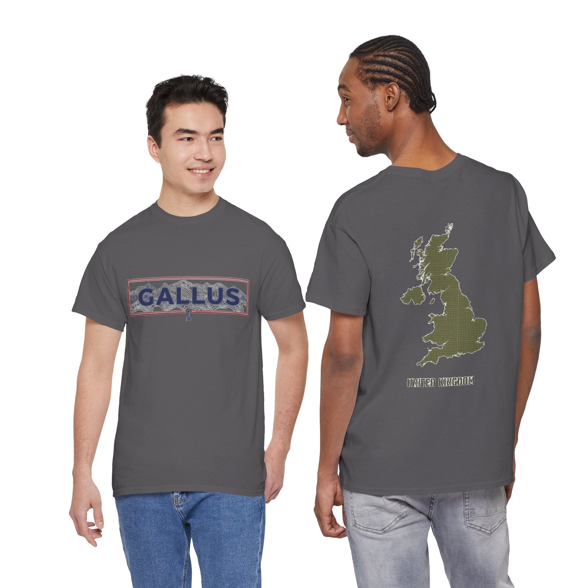 United Kingdom Map Tee — "GALLUS" Streetwear Graphic T-Shirt