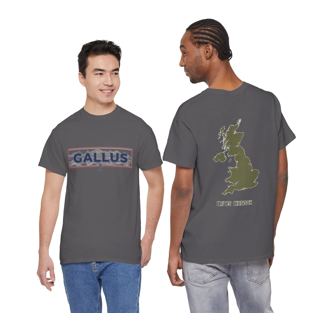 United Kingdom Map Tee — "GALLUS" Streetwear Graphic T-Shirt