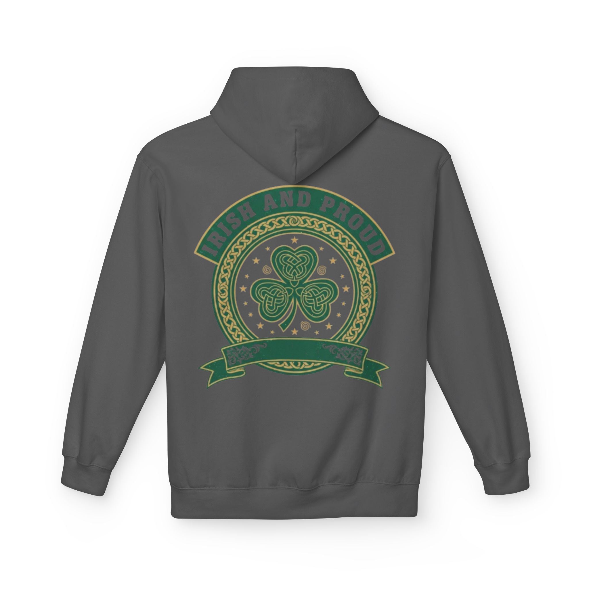 Irish and Proud Hoodie — St. Patrick’s Shamrock Graphic Pullover