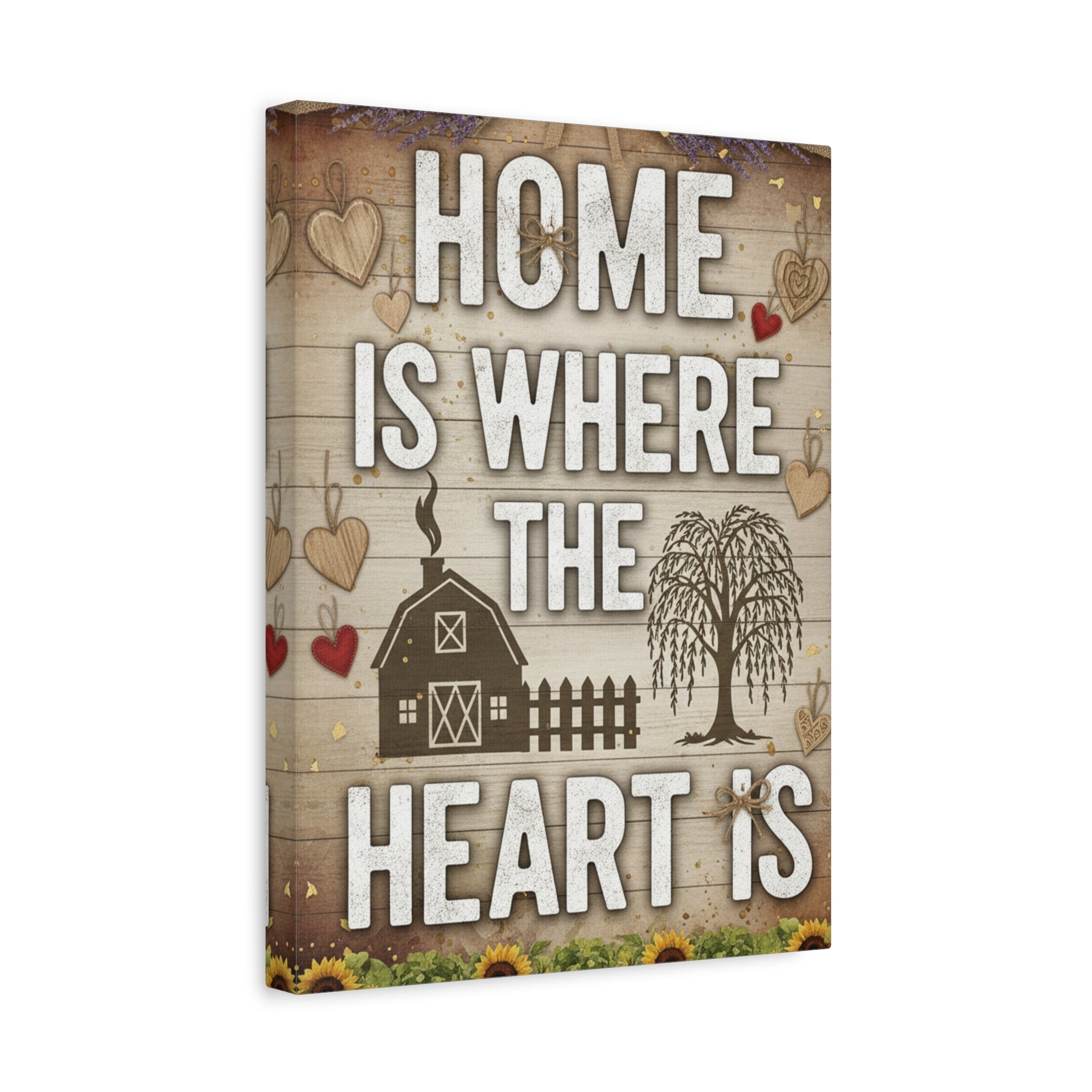Home Is Where the Heart Is Canvas Wall Art