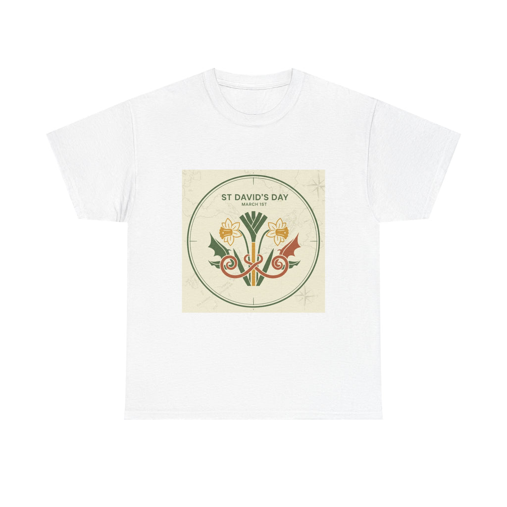 St. David’s Day Floral Tee — Welsh Leek & Daffodil Shirt
