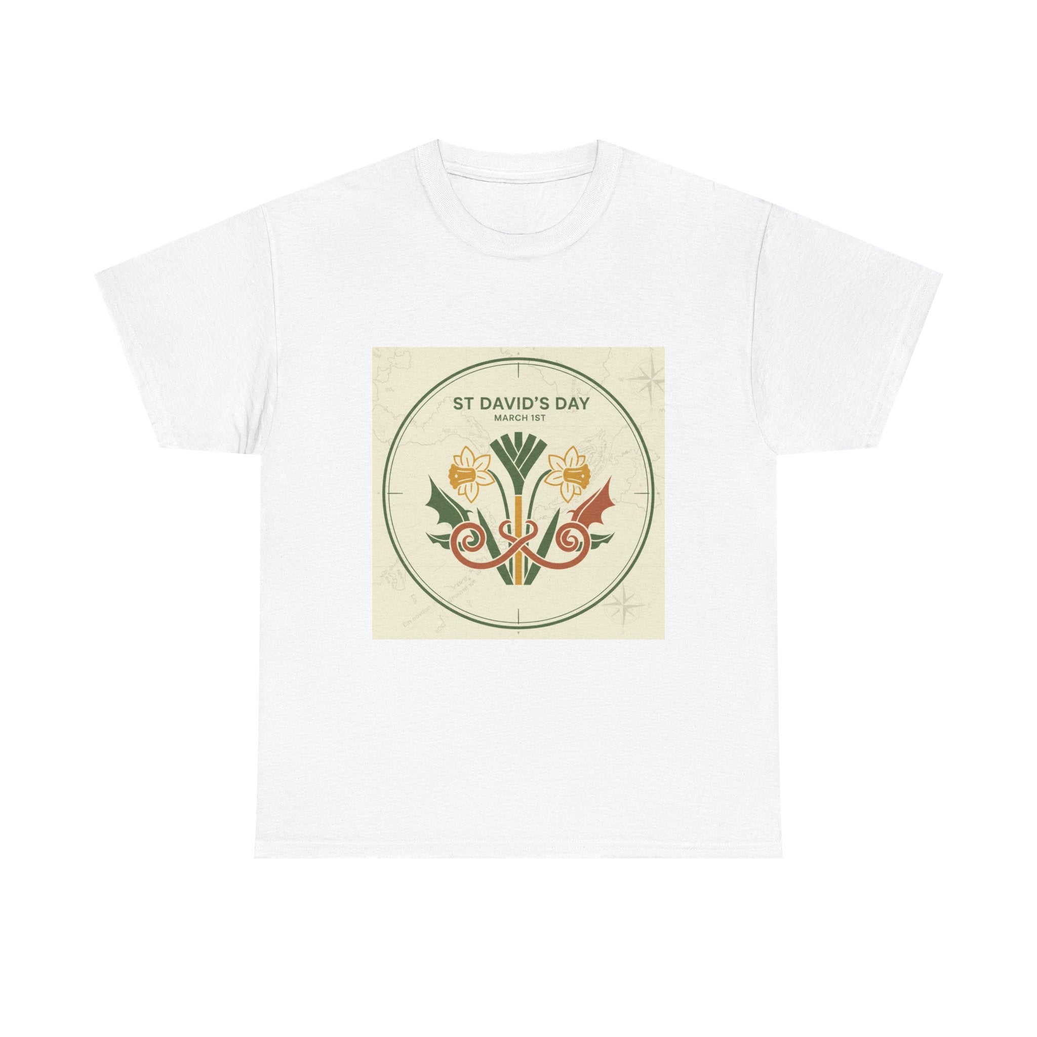 St. David’s Day Floral Tee — Welsh Leek & Daffodil Shirt