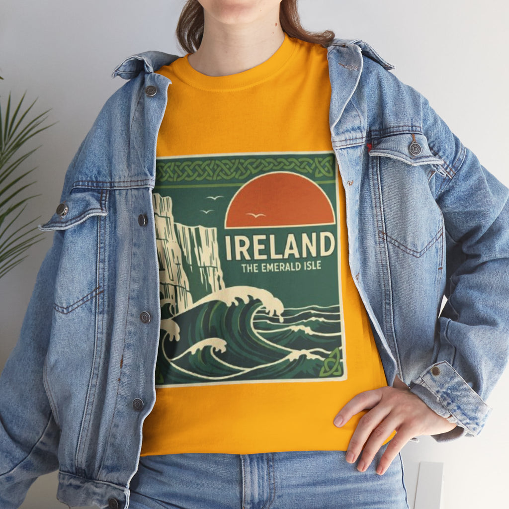 Ireland Vintage Travel Tee — 'Ireland The Emerald Isle' Graphic T‑Shirt