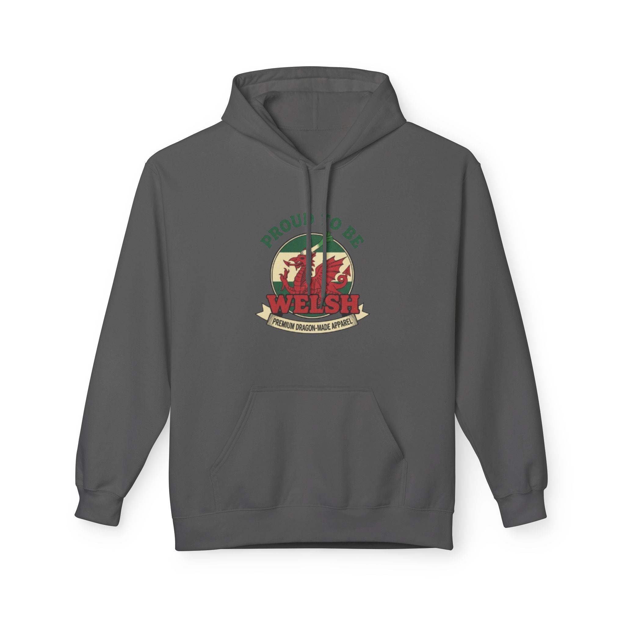 Proud to Be Welsh Hoodie — Vintage Wales Emblem Pullover