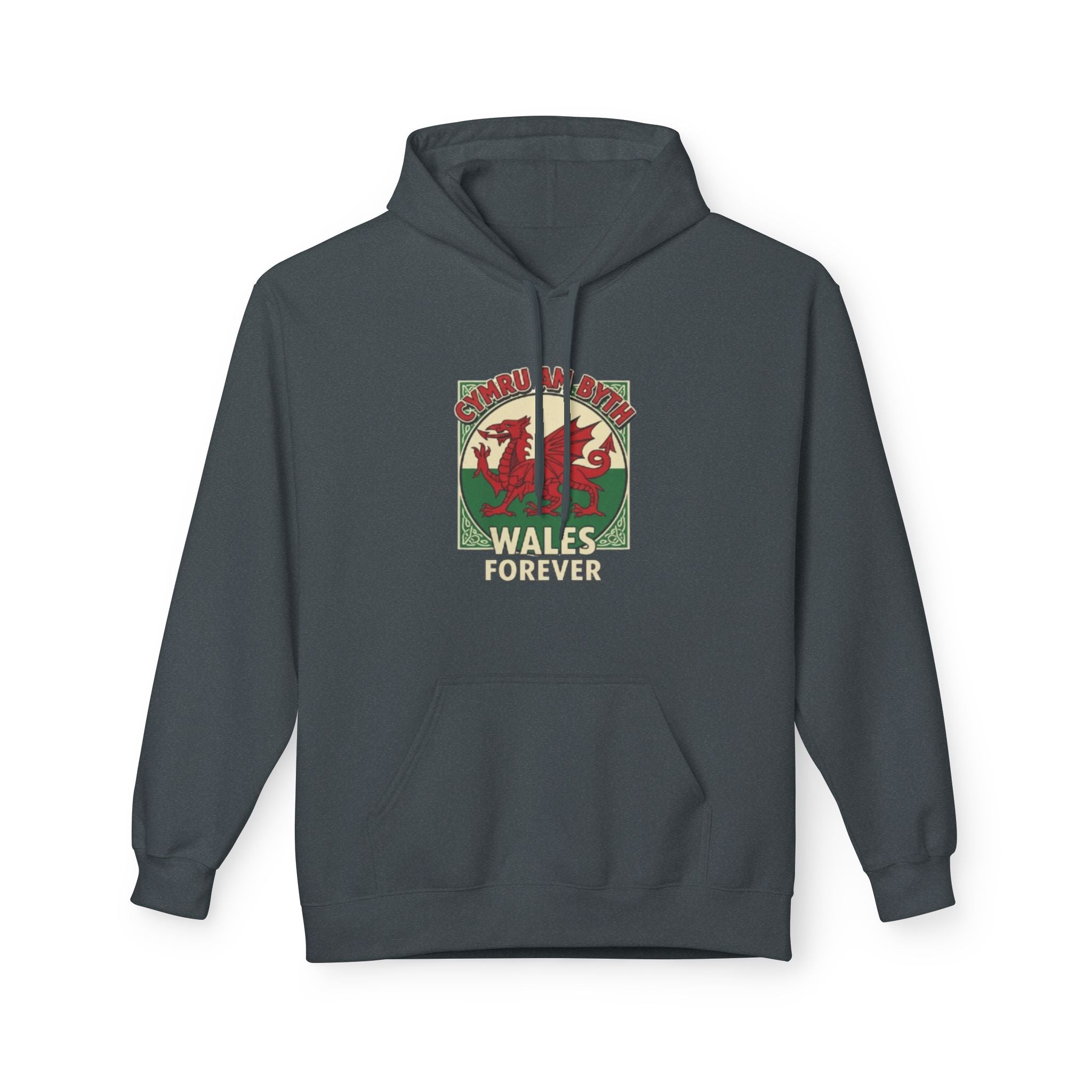 Wales Forever Hoodie — Vintage Welsh Dragon Graphic