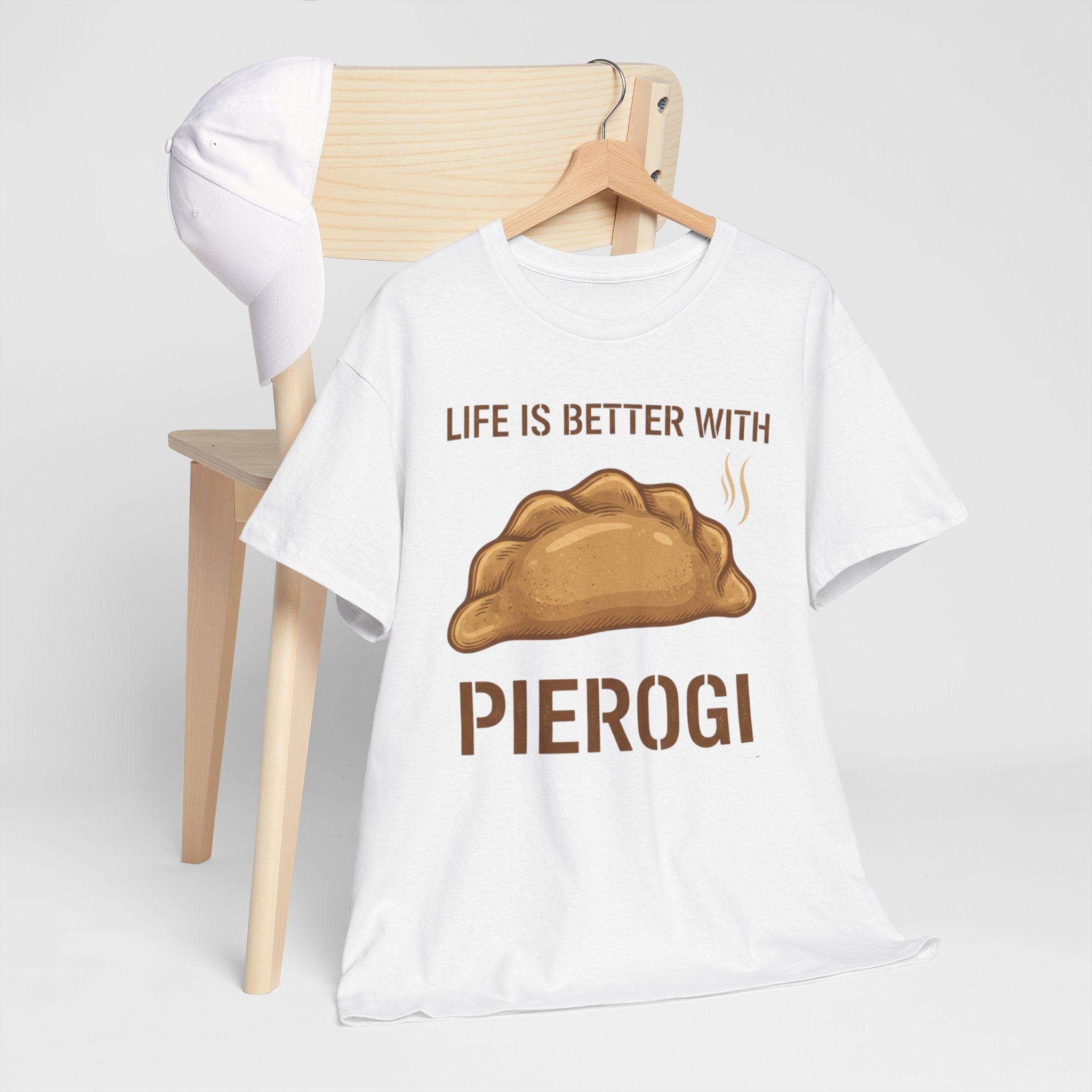 Pierogi T-Shirt — "Life Is Better With Pierogi" Funny Foodie Tee