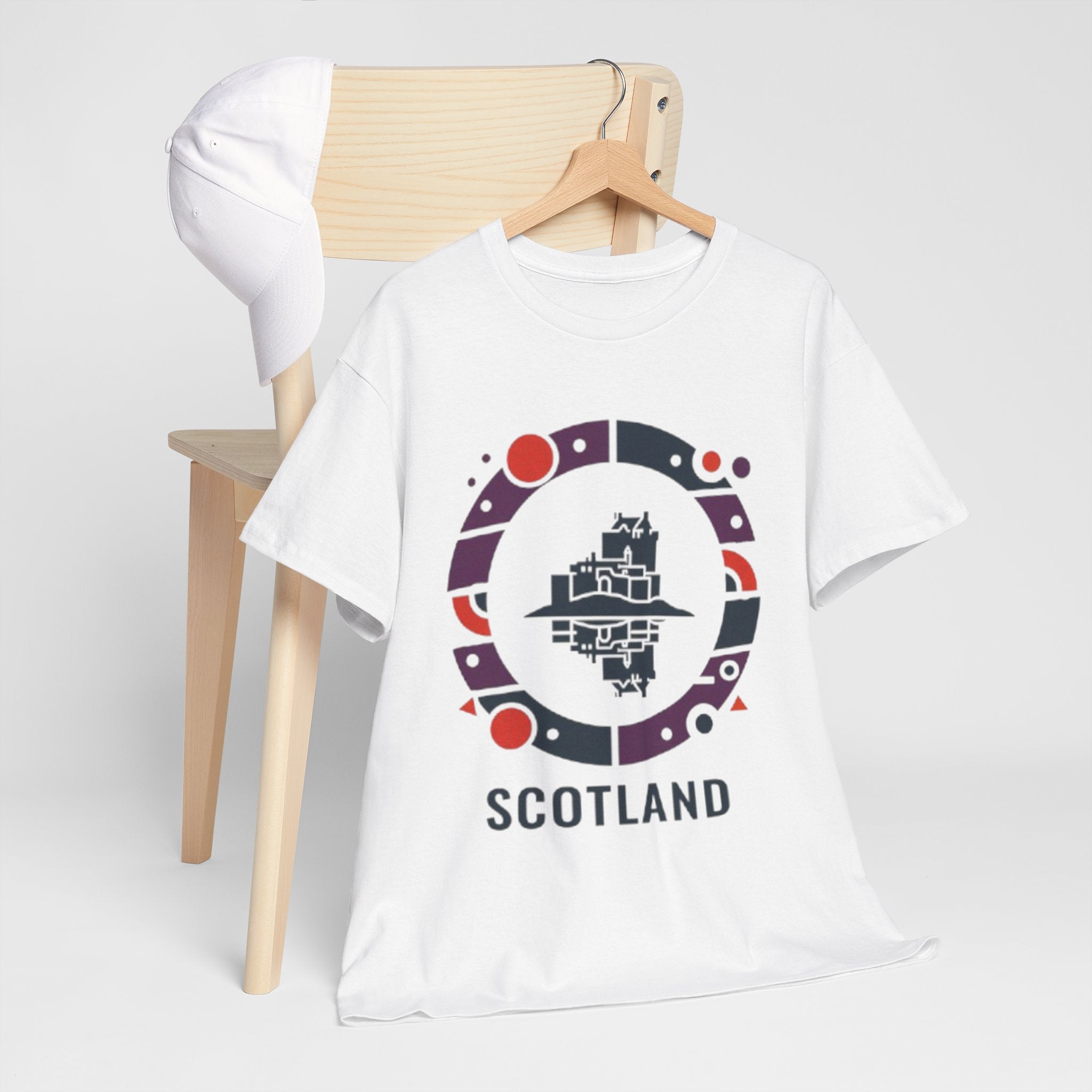 Scotland Circle Castle T‑Shirt