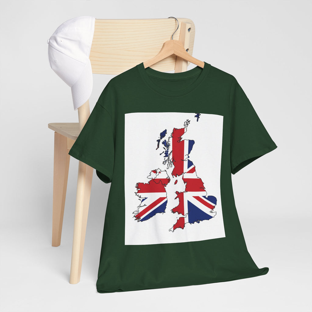 UK Map Flag T-Shirt — British Union Jack Graphic Tee