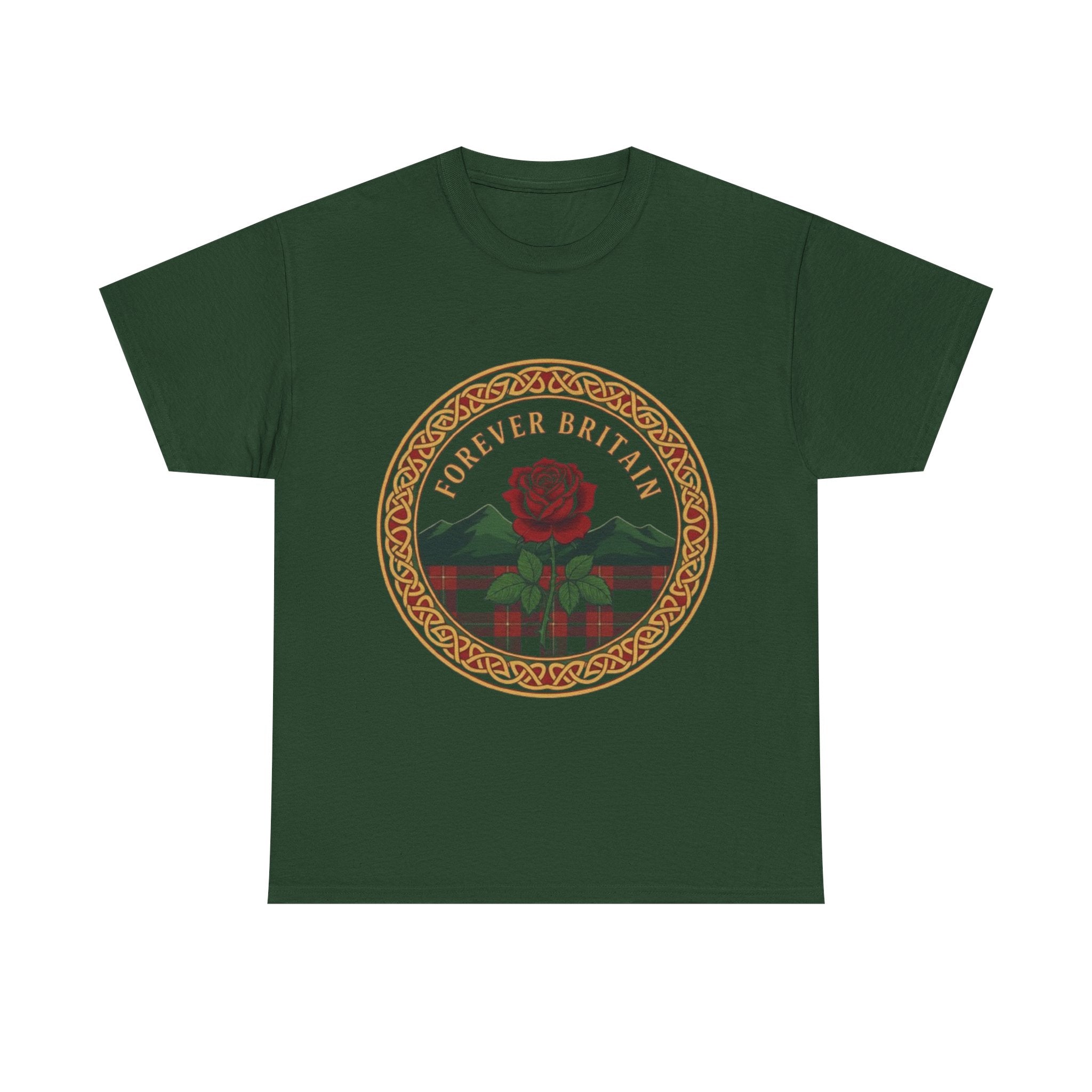 Forever Britain Rose Graphic Tee — Vintage British Pride T-Shirt
