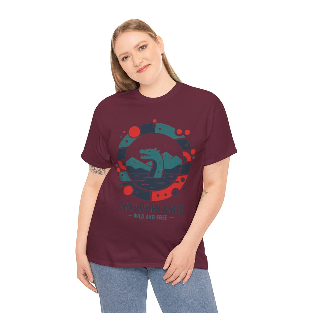 Highlands Waves Tee — "The Highlands: Wild and Free" Graphic T‑Shirt