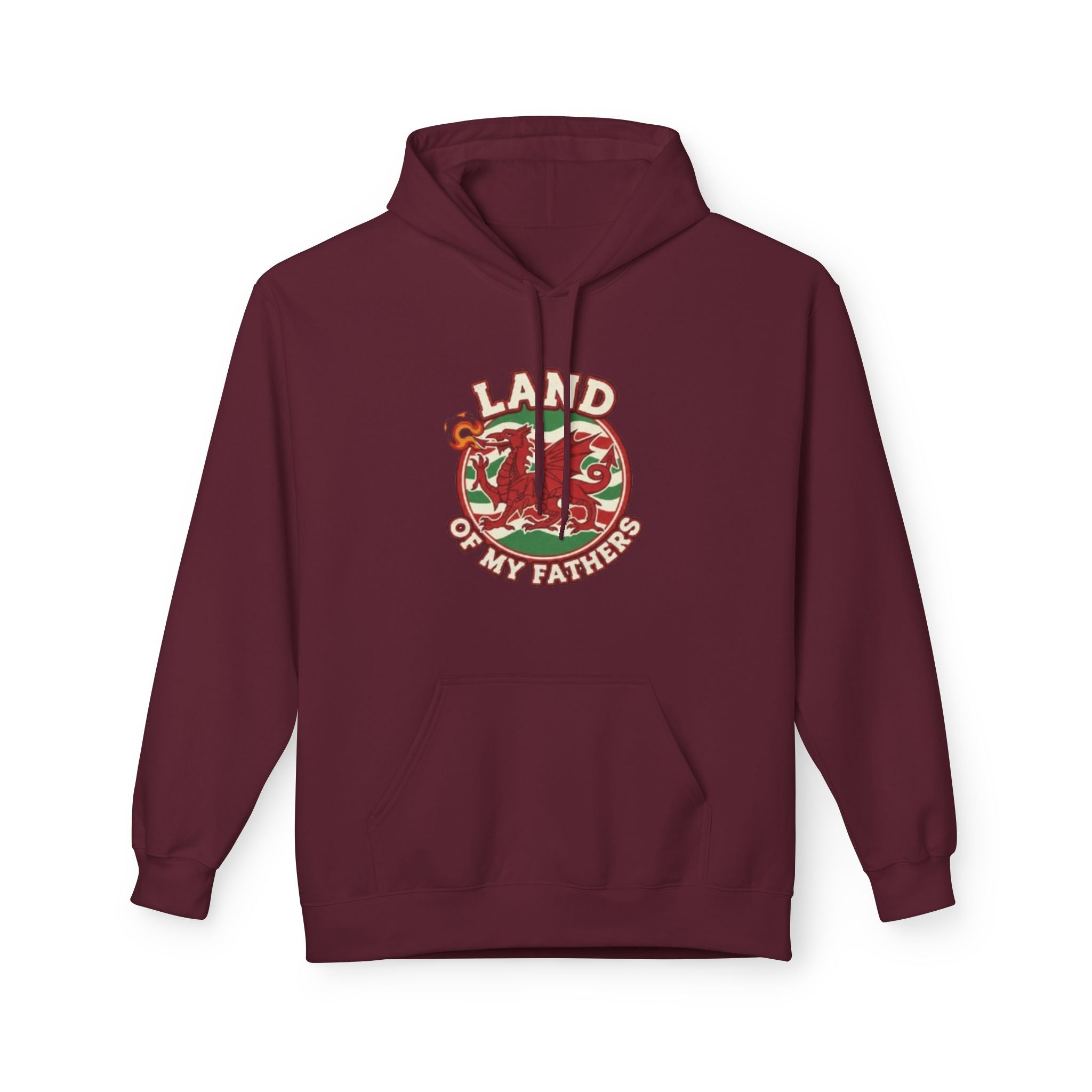 Hoodie — "Land of My Fathers" Vintage Welsh Pride Graphic Hoodie
