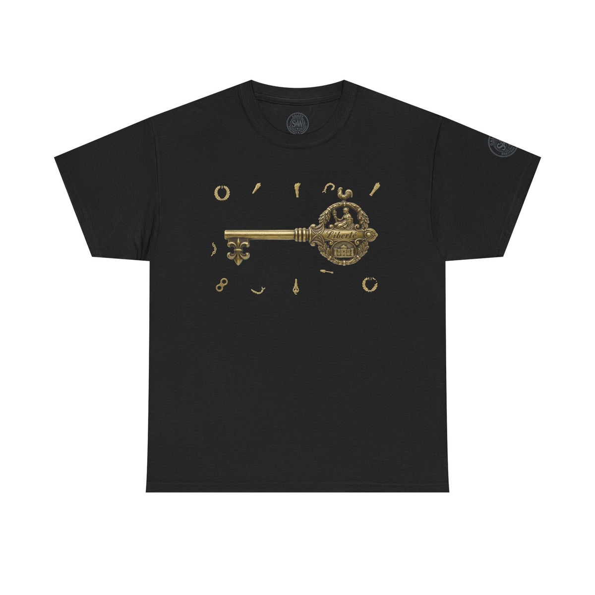 Bastille Key T-Shirt — French Revolution History Tee — product image 2