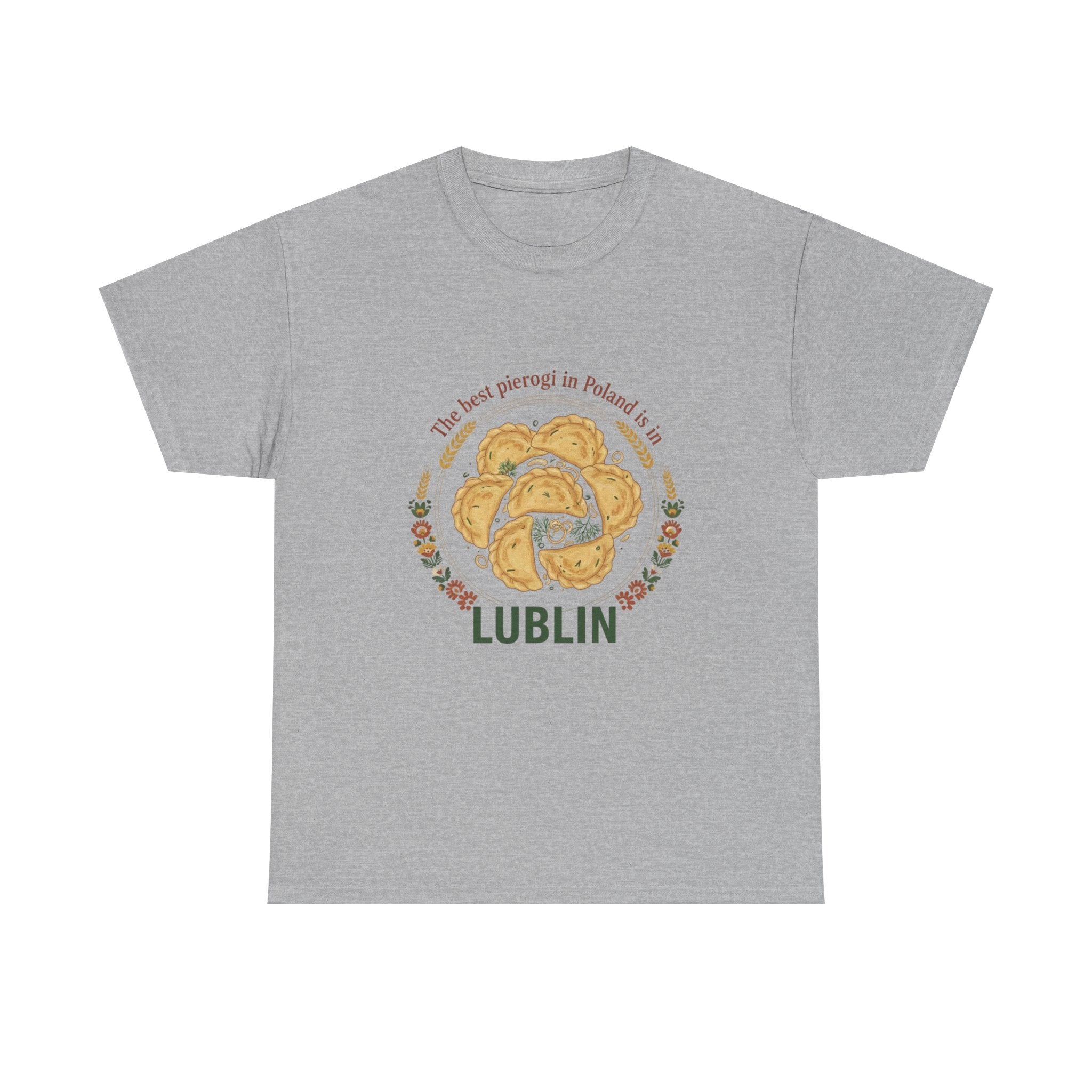 Lublin Pierogi Tee — "The best pierogi in Poland is here" Casual Polish Food T‑Shirt