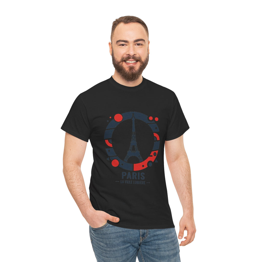 Paris Eiffel Tower Graphic Tee — 'Paris La Ville Lumière' Travel T‑Shirt