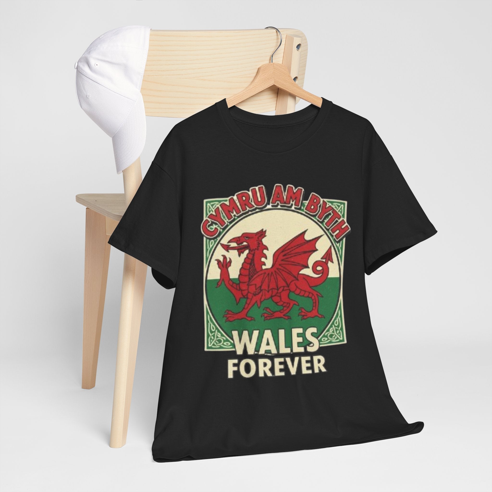 Wales Forever T-Shirt — Cymru Am Byth Retro Welsh Dragon Tee