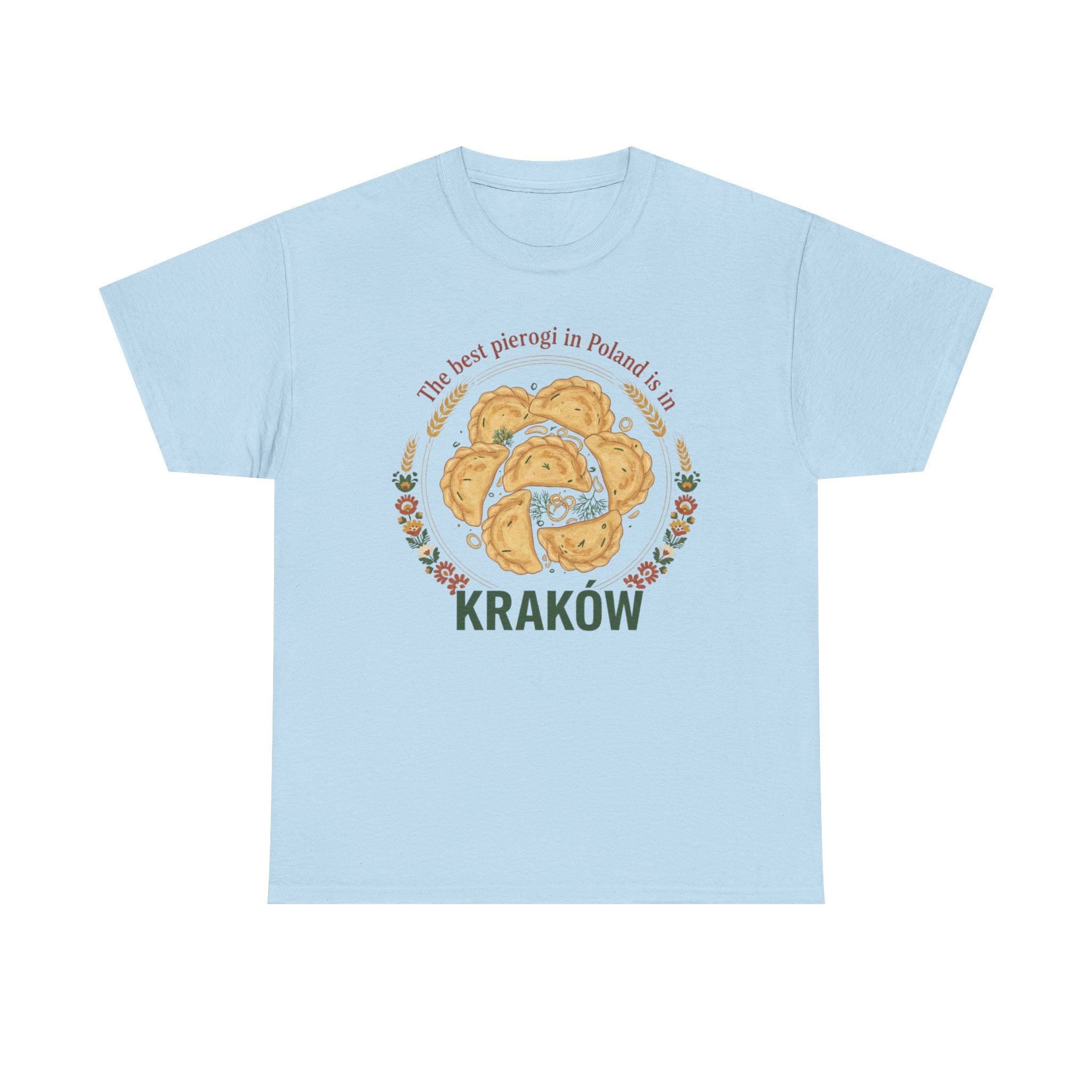 Kraków Pierogi Graphic Tee — "The best pierogi in Poland is in KRAKÓW" T-Shirt