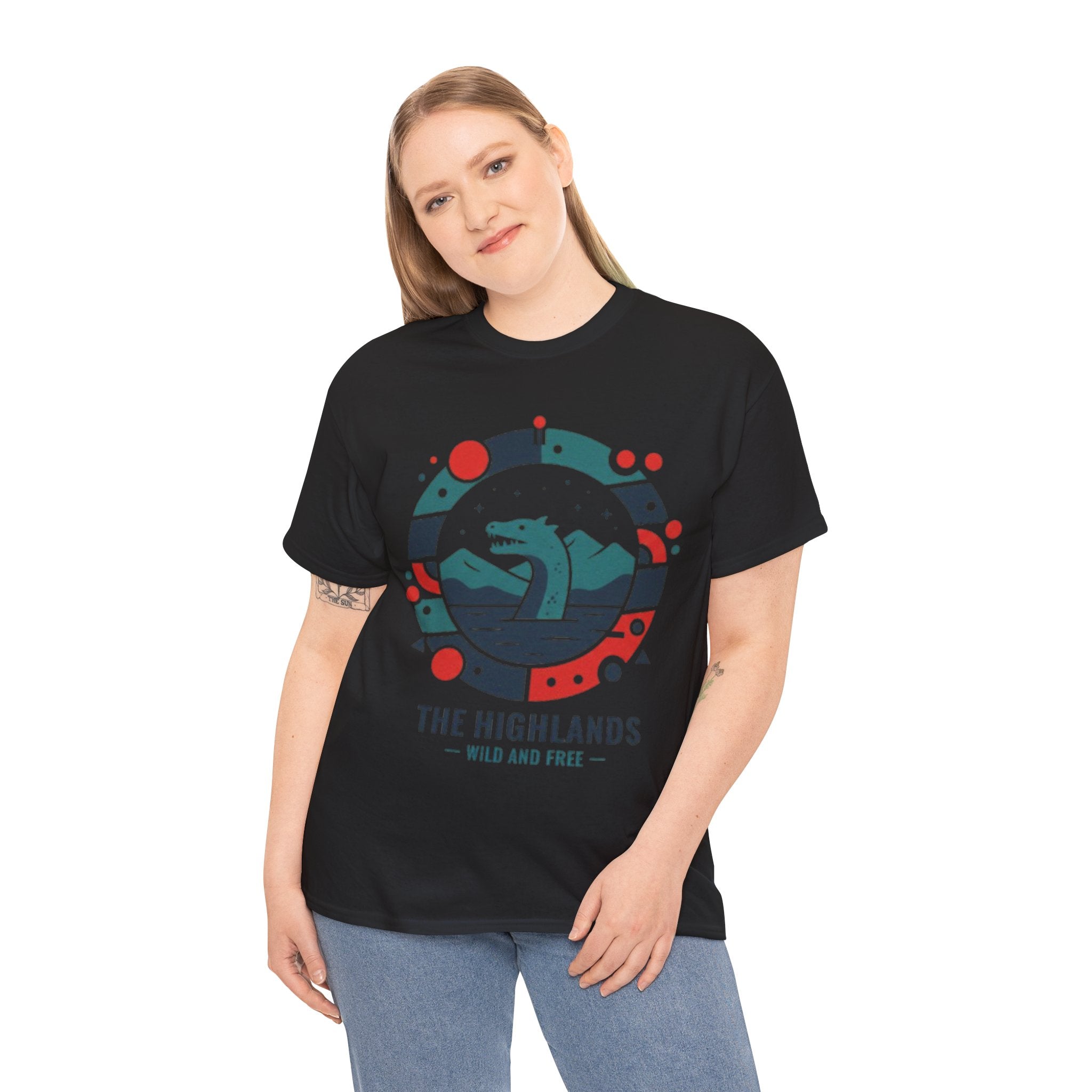 Highlands Waves Tee — "The Highlands: Wild and Free" Graphic T‑Shirt
