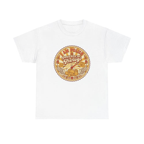 All Power to Pierogi T-Shirt — Retro Polish Food Tee — product image 2