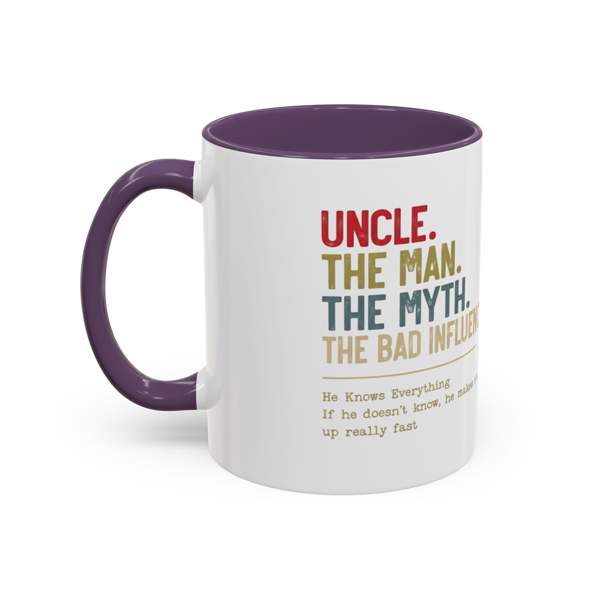 Uncle 'The Man, The Myth, The Legend' Accent Coffee Mug