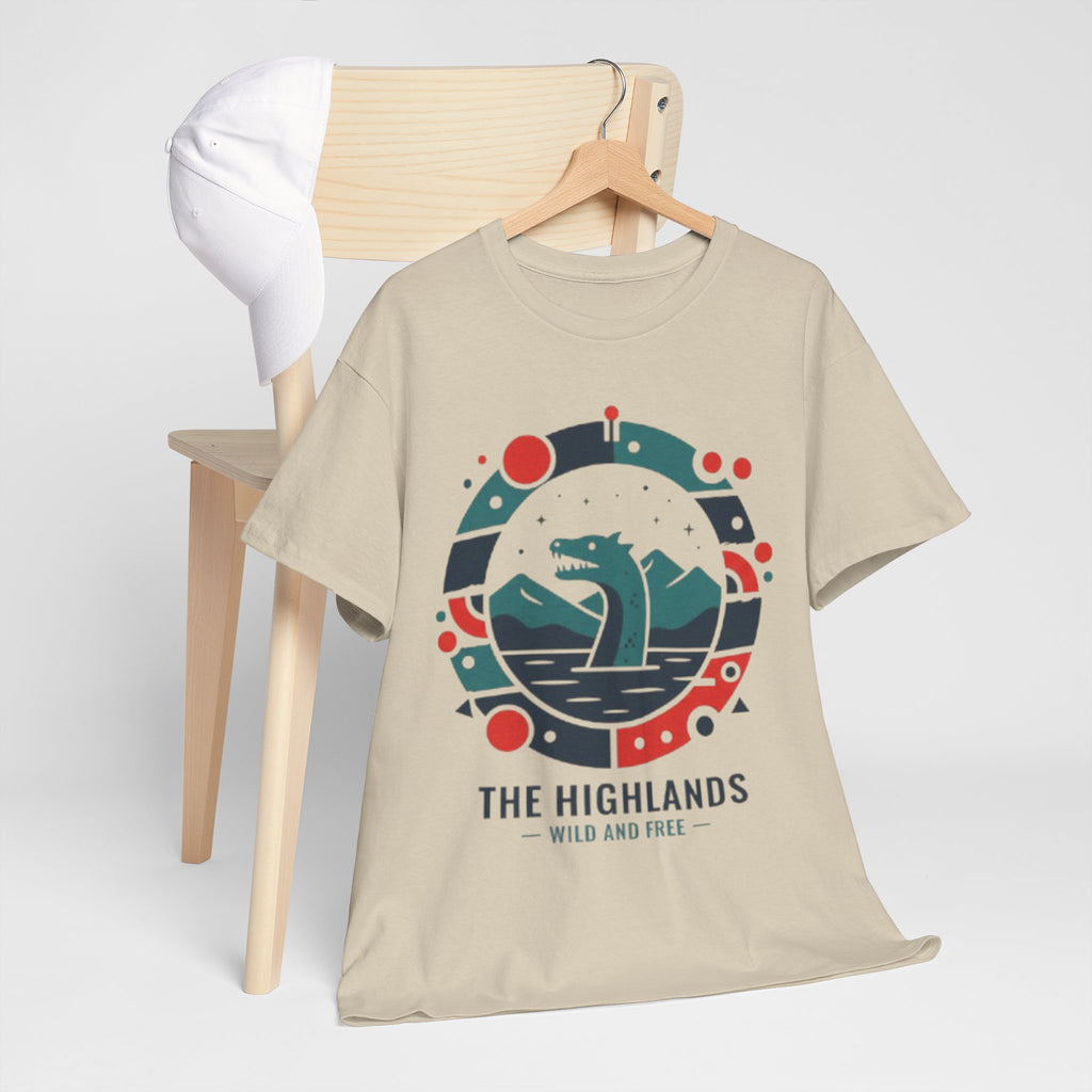 Highlands Waves Tee — "The Highlands: Wild and Free" Graphic T‑Shirt
