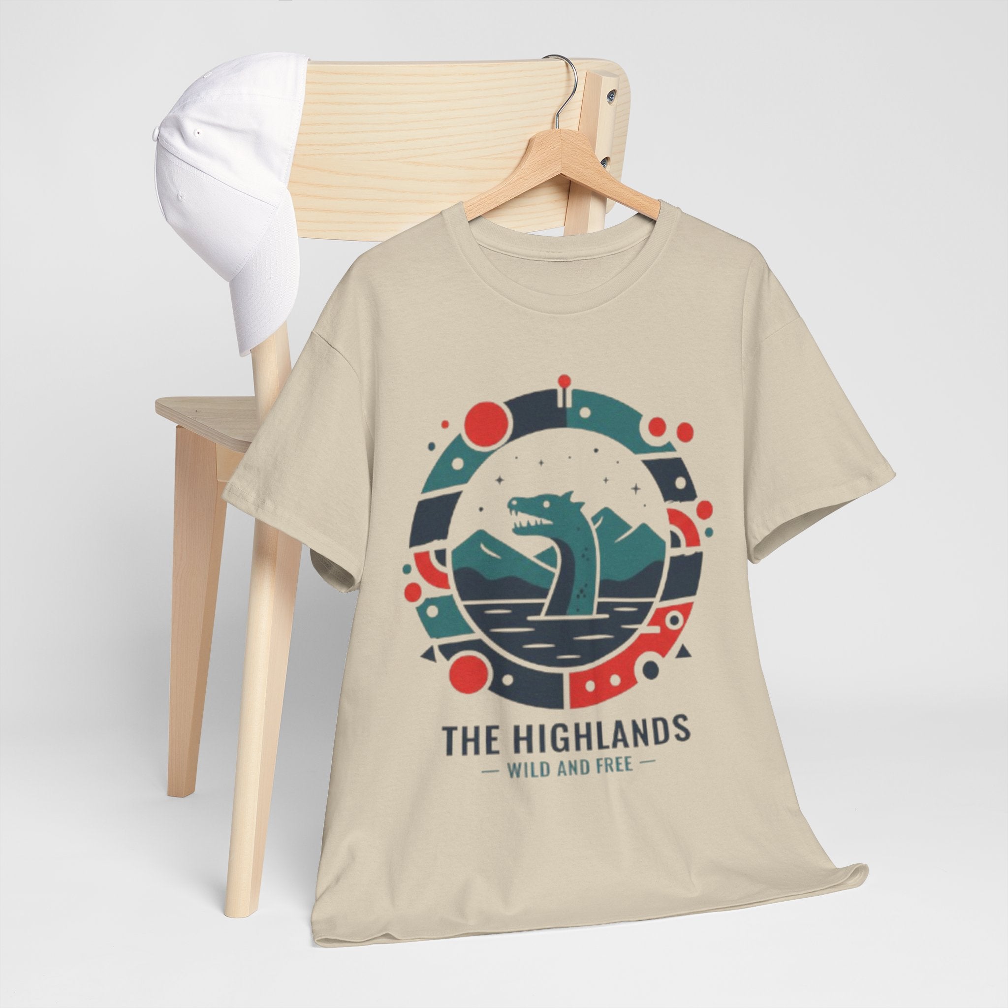 Highlands Waves Tee — "The Highlands: Wild and Free" Graphic T‑Shirt