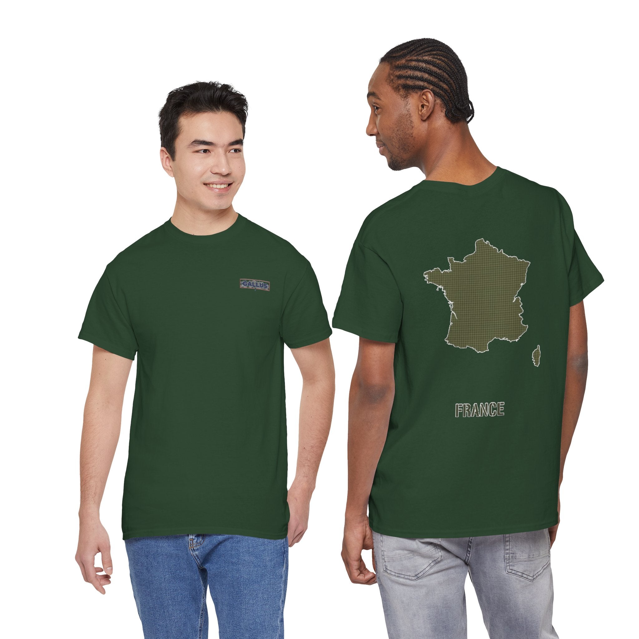 France Map T‑Shirt — Minimal Grunge Outline Tee