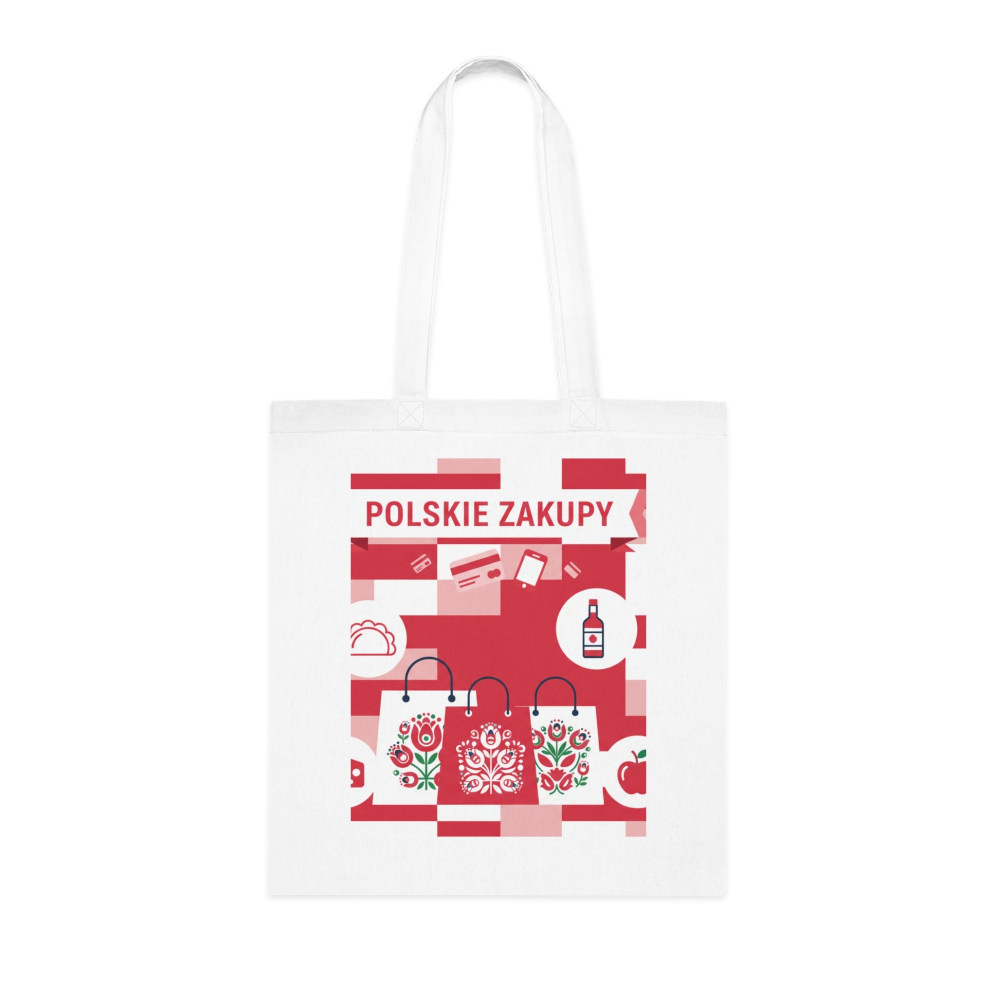 Polskie Zakupy Cotton Tote – Polish Grocery Market Shopping Bag