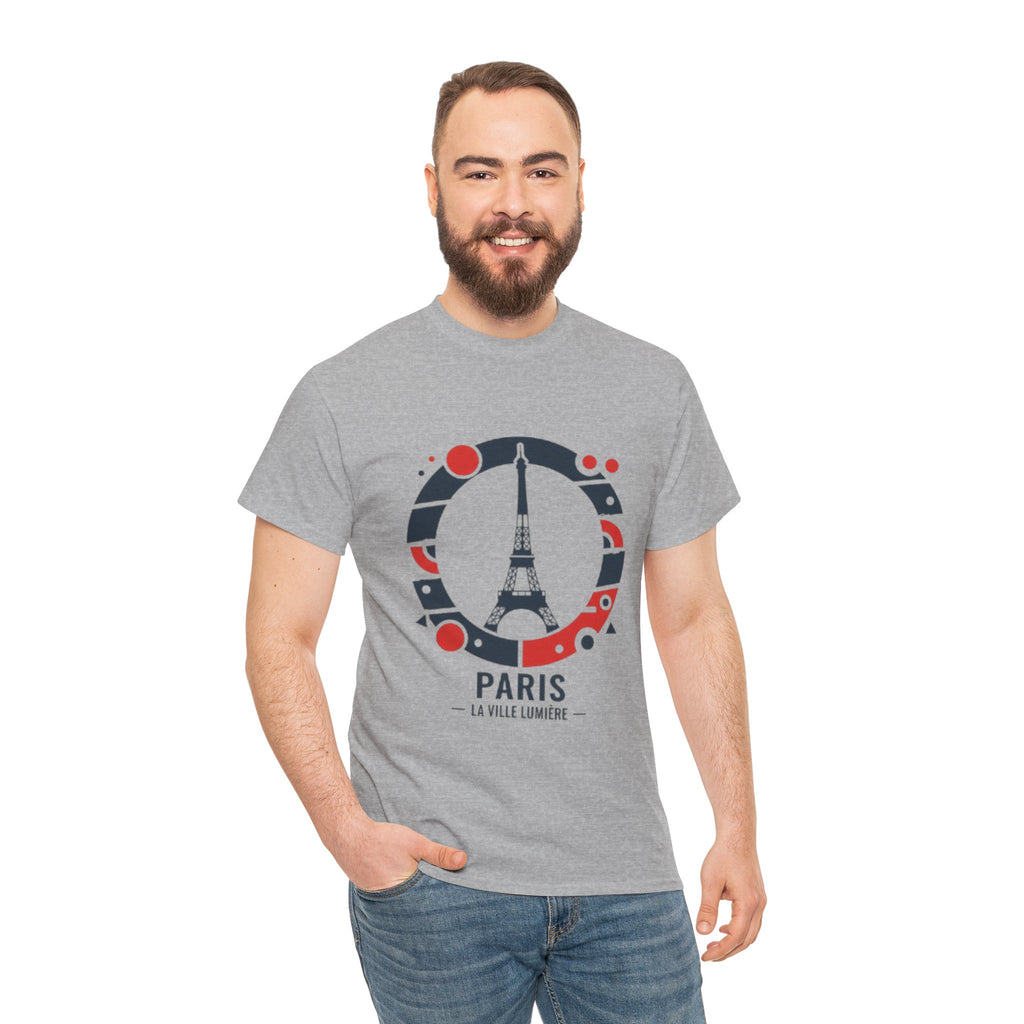Paris Eiffel Tower Graphic Tee — 'Paris La Ville Lumière' Travel T‑Shirt