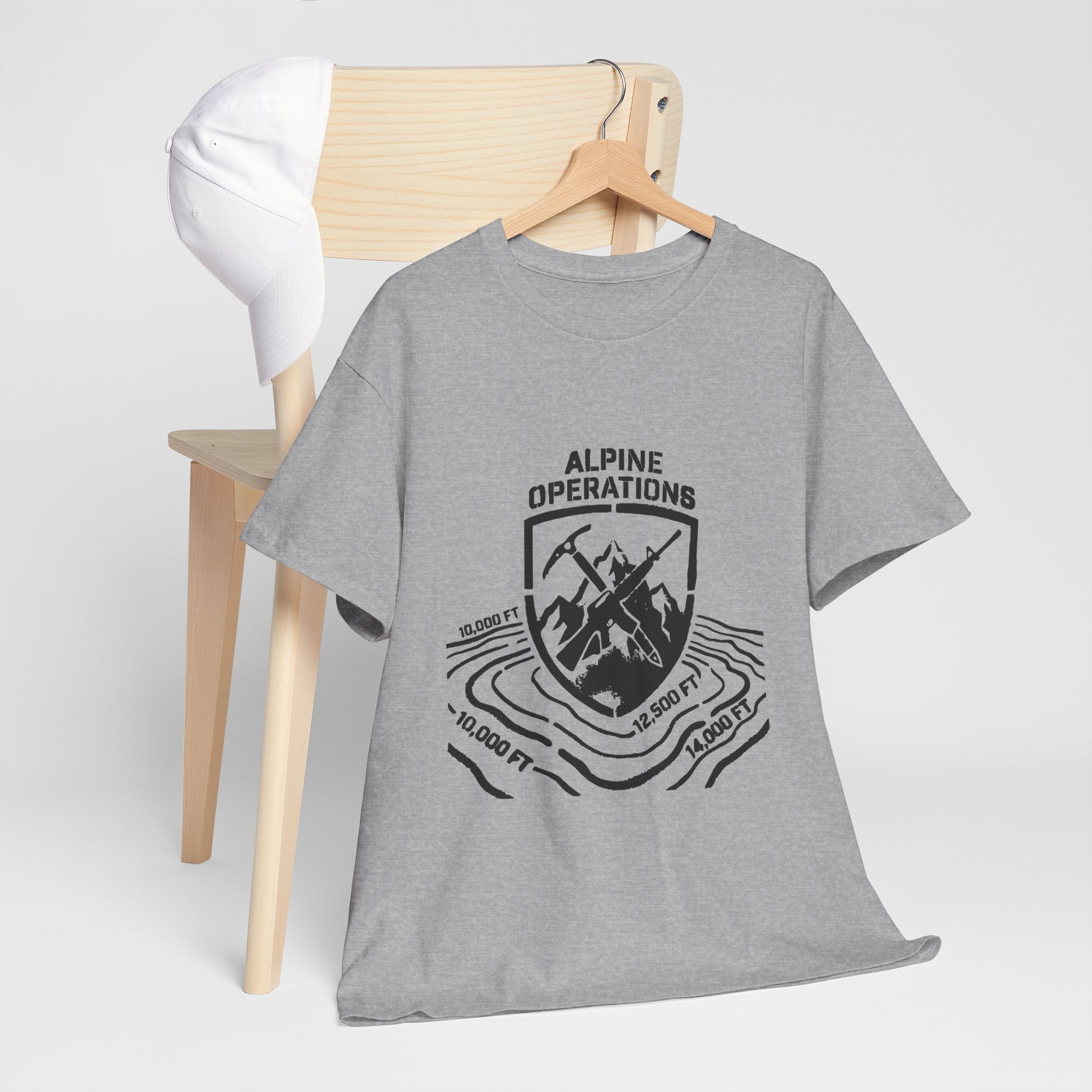 Alpine Operations Cotton Hiking Tee - Mountain Badge Edition