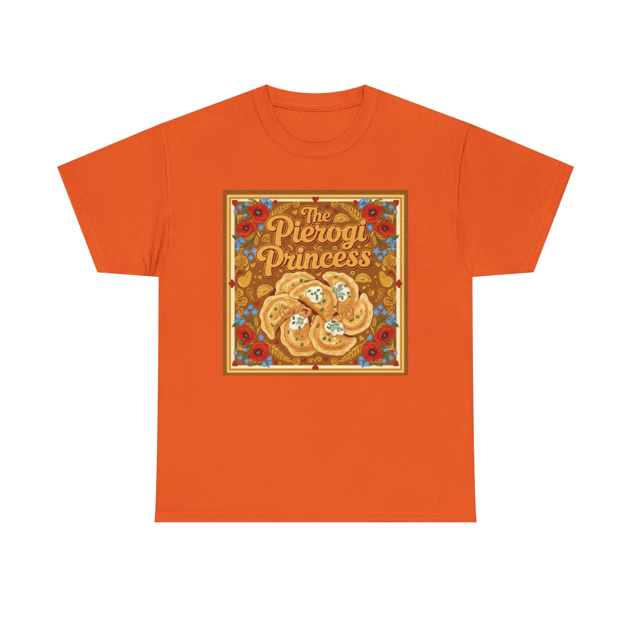 Pierogi Princess Tee - Vintage Polish Food Graphic T-Shirt