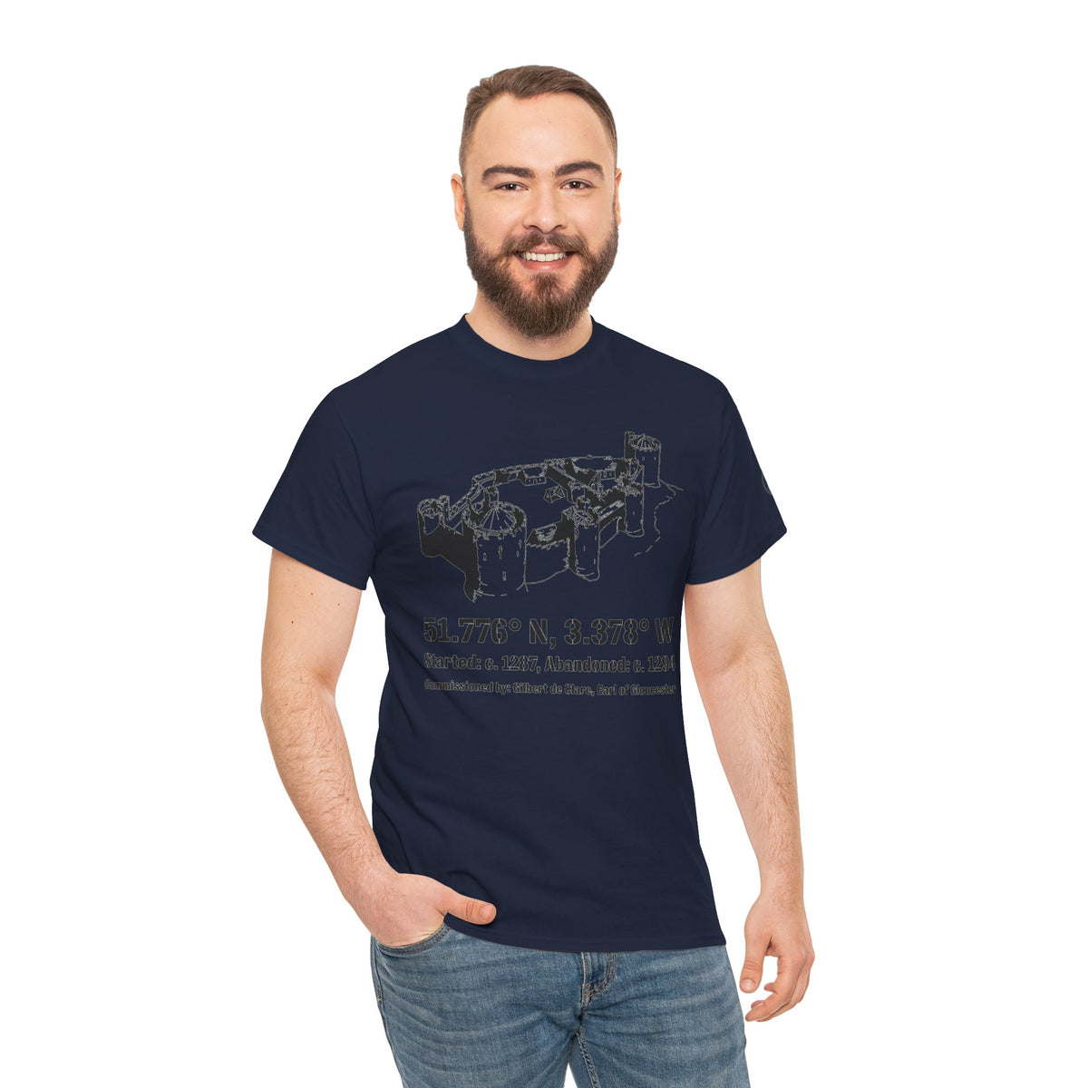 Morlais Castle Wales T-Shirt — Historic Welsh Ruins Tee — product image 13