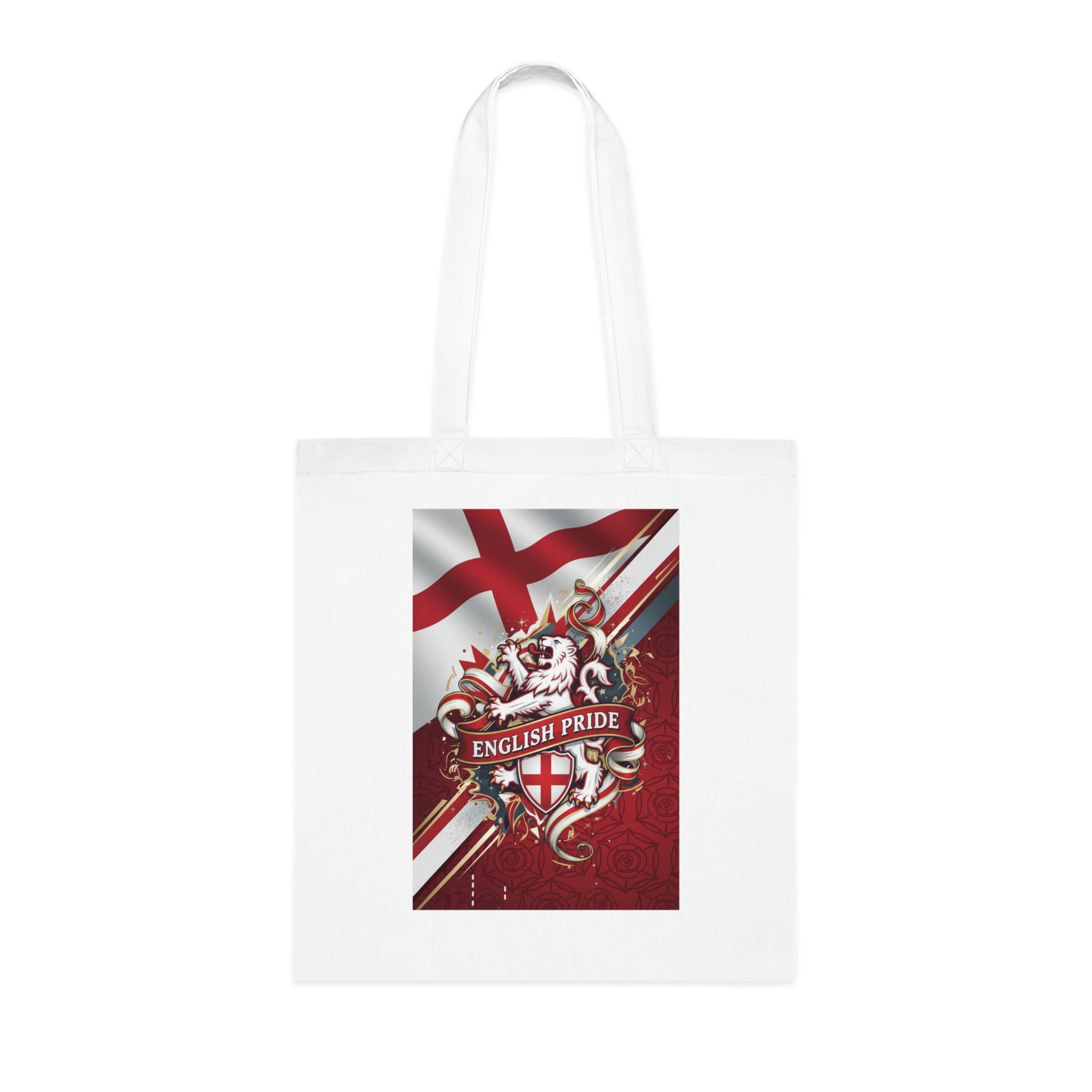 English Pride Cotton Tote Bag — St. George Flag Crest Shopper