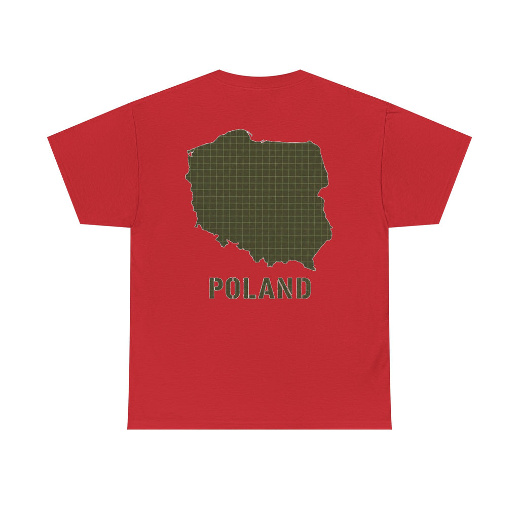 Poland Map Tee — Military Grid Map Graphic T-Shirt