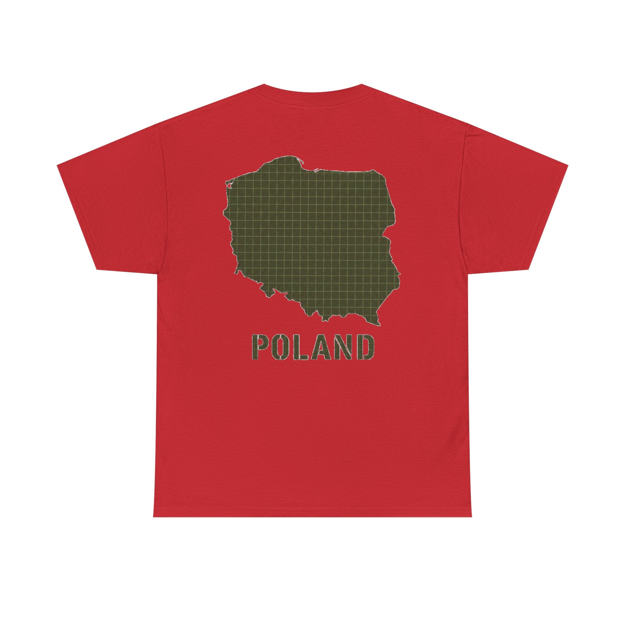 Poland Map Tee — Military Grid Map Graphic T-Shirt