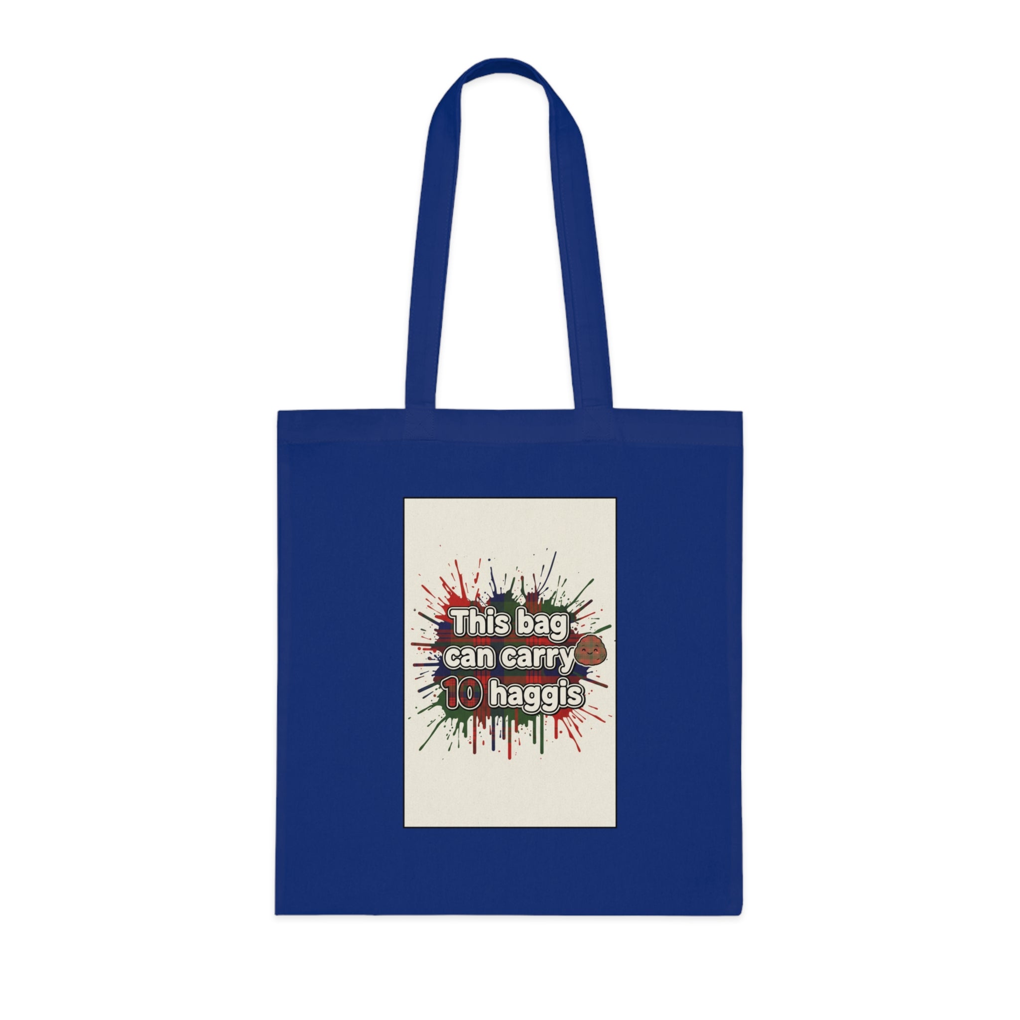Cotton Tote — "This Bag Can Carry 10 Haggis" Funny Scottish Grocery Tote