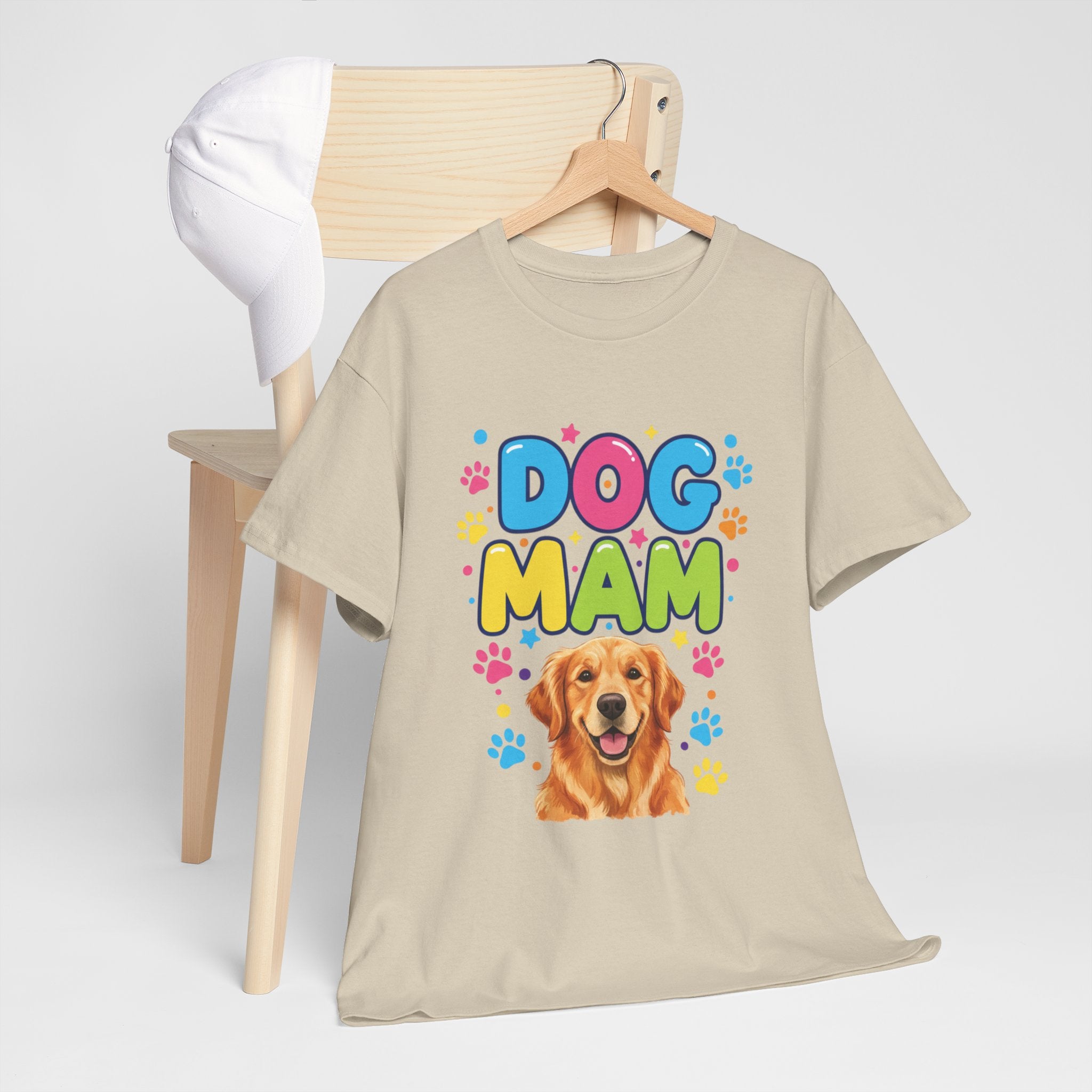Dog Mam T-Shirt — Cute Colorful "Dog Mam" Graphic Tee for Dog Lovers