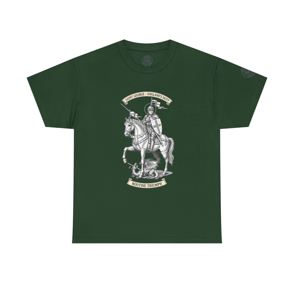 St George T-Shirt — Medieval Knight & English Flag Graphic Tee — product image 8