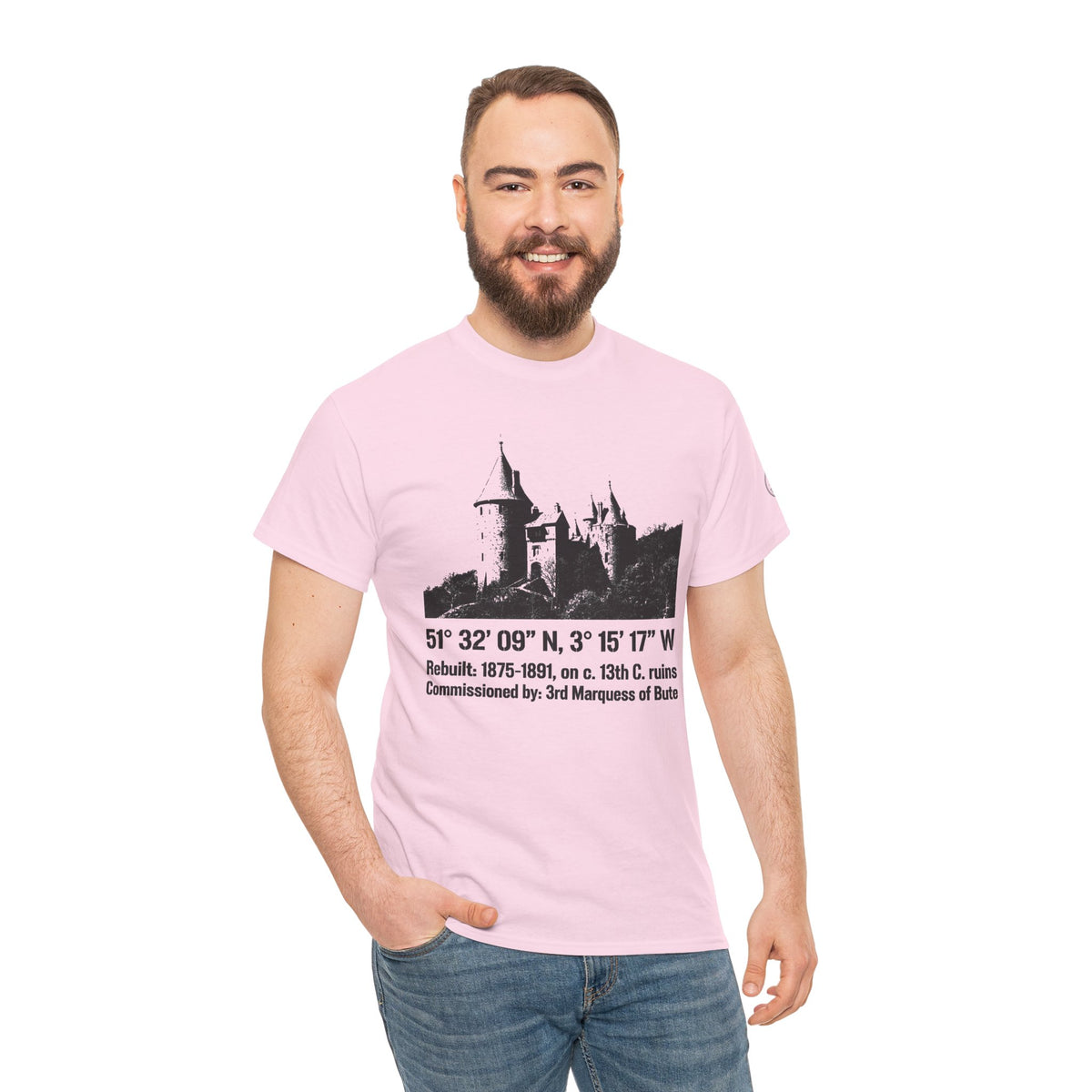 Castell Coch T-Shirt — Welsh Fairytale Castle Heritage Tee — product image 14