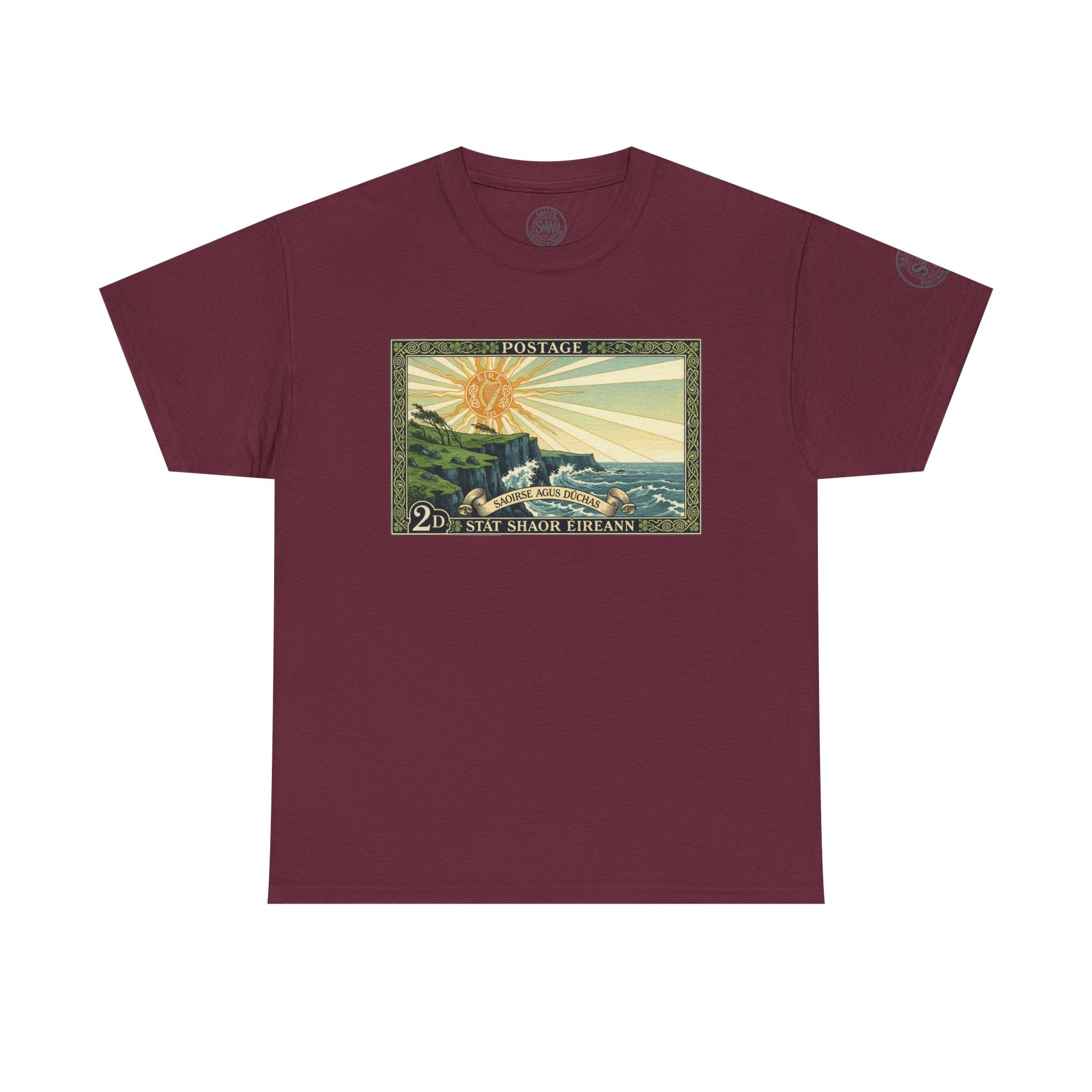 Vintage Irish Postage Stamp T‑Shirt