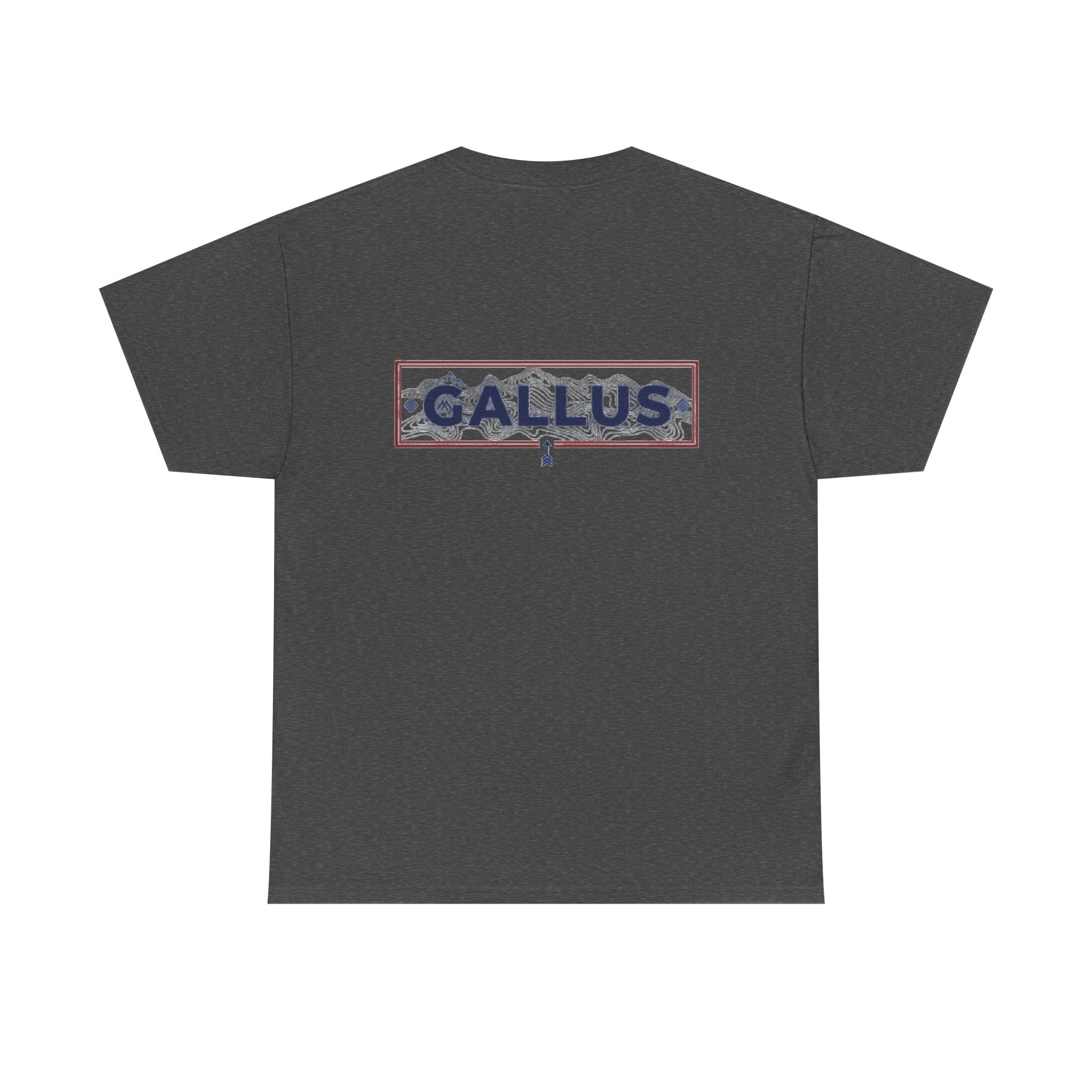 Gallus Logo T-Shirt — Minimal Retro Chest & Back Graphic Tee