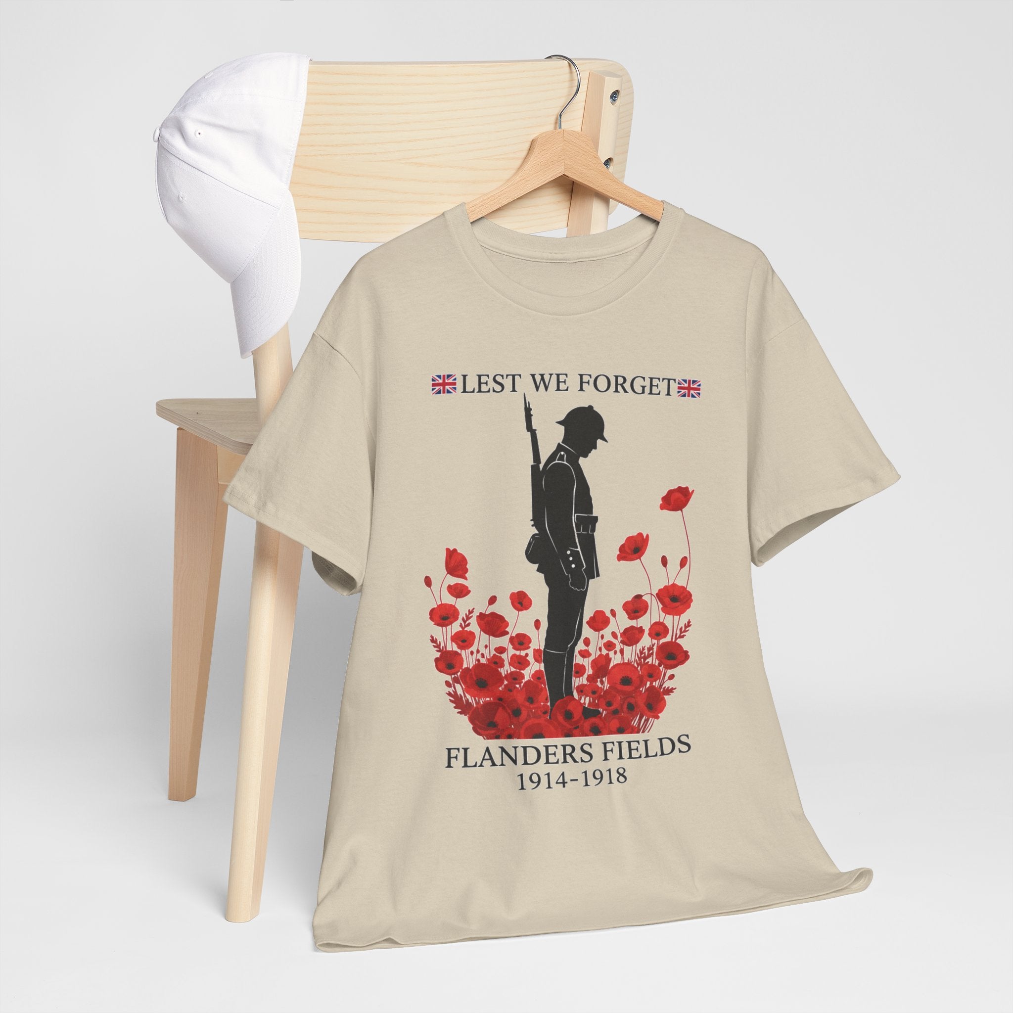 Flanders 1914–1918 T-Shirt — Great War Heritage Graphic