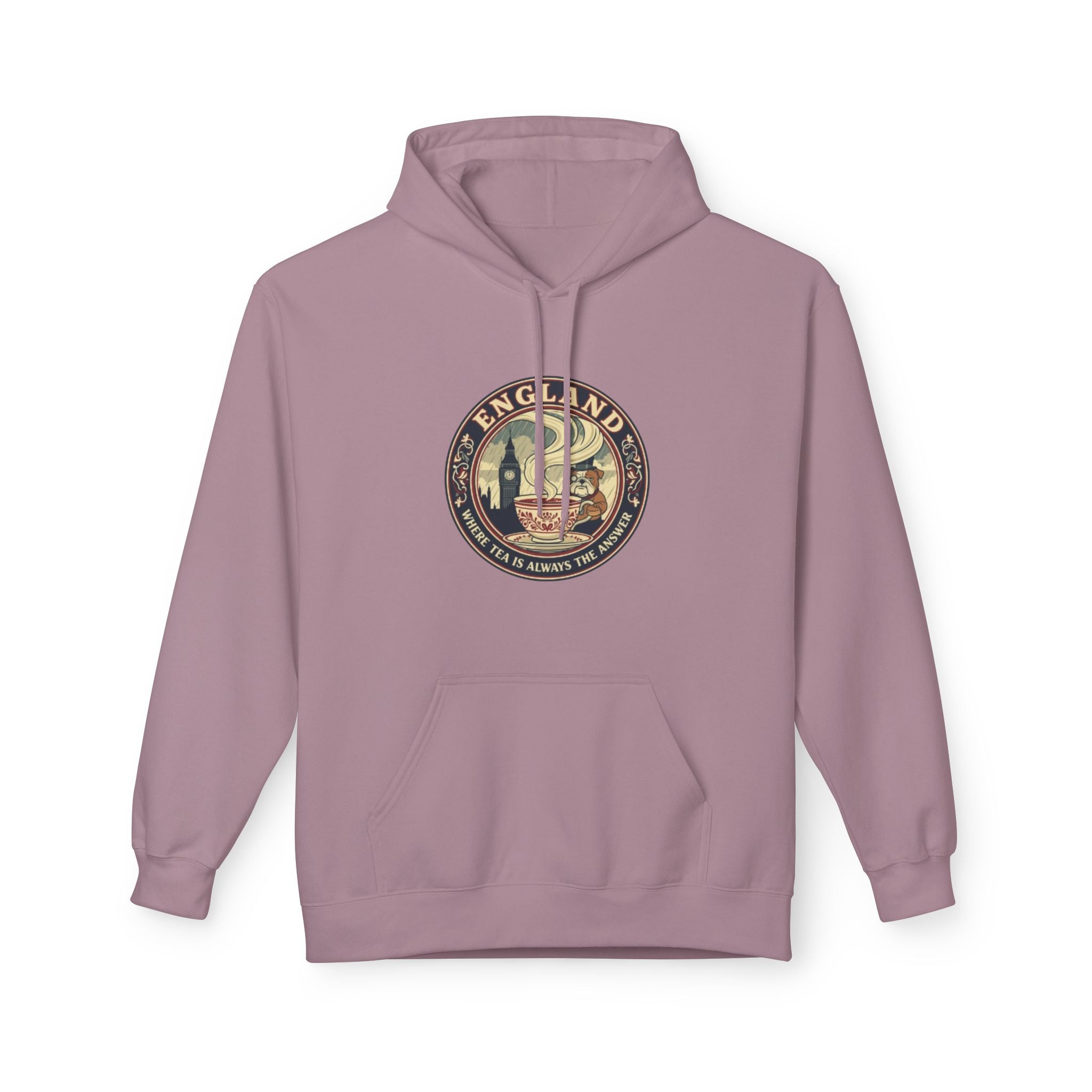 England Vintage Crest Hoodie — British Travel Souvenir Pullover